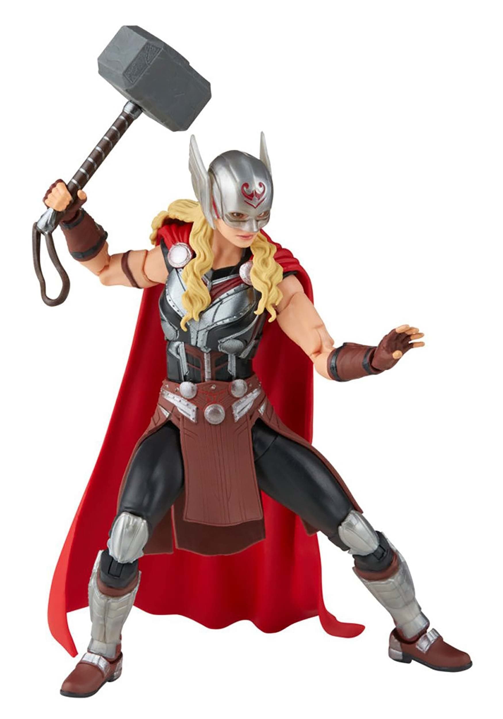 Legends Series Thor: Love and Thunder Mighty Thor Action Figure 6-inch Collectible Toy, 4 Accessories, 1 Build-A-Figure Part