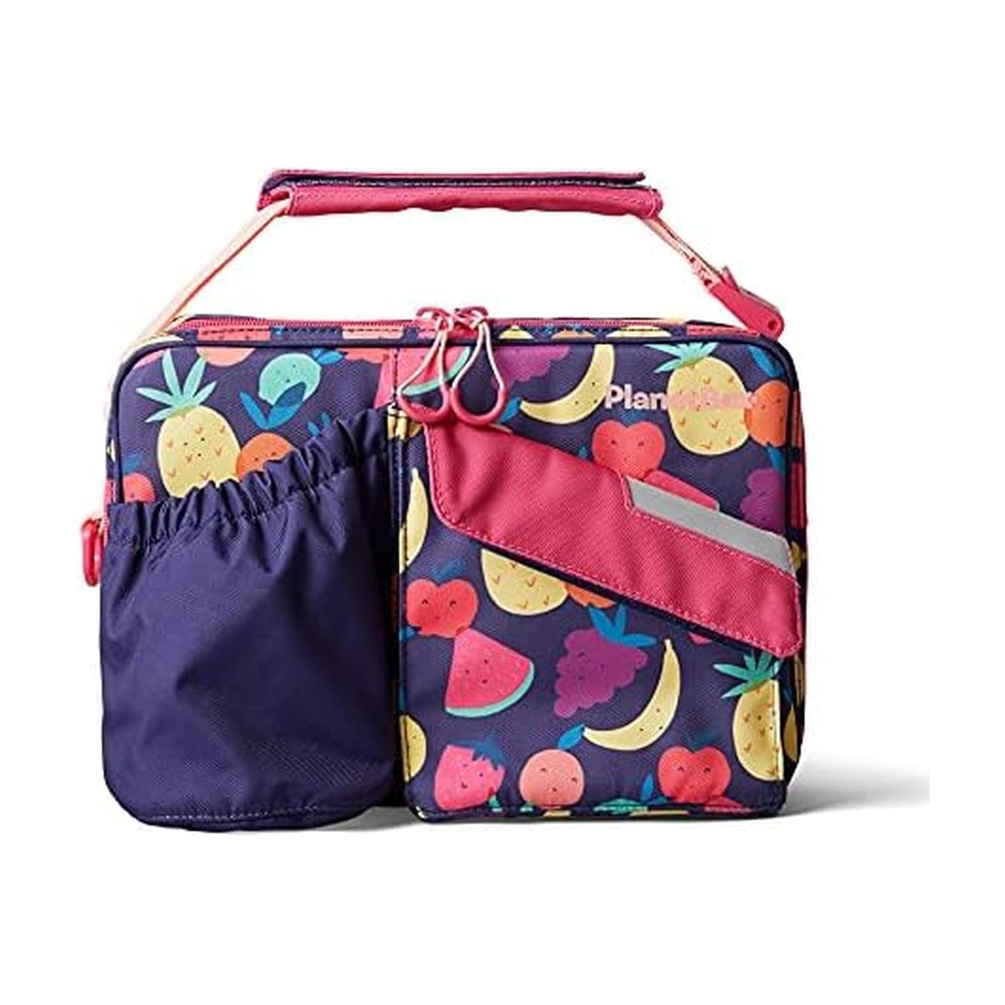 5268305 Insulated-Lunch Tutti Frutti Edition Carry Bag with Pockets for Water Bottle and Snacks, Durable, Easy to Clean, BPA Free, Polyester