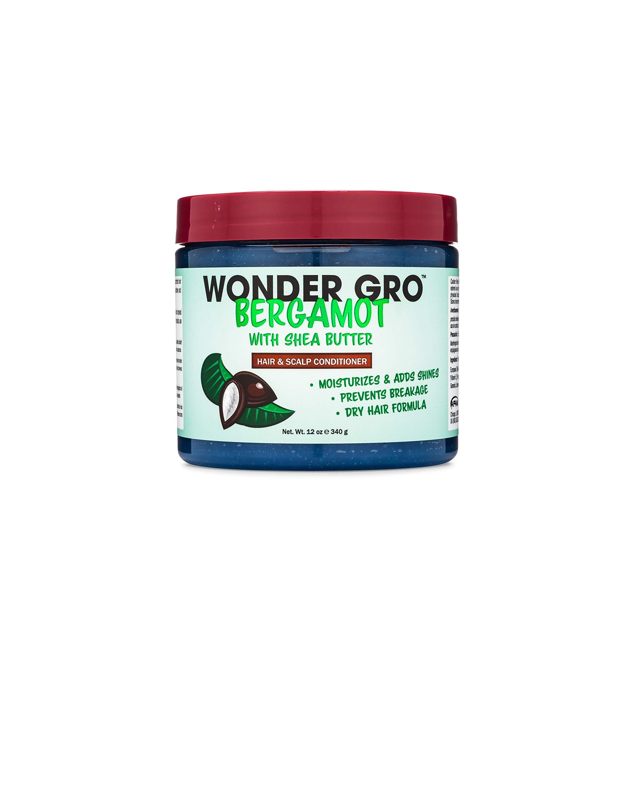 Wonder Gro Bergamot With Shea Butter Hair & Scalp Conditioner, 12Oz