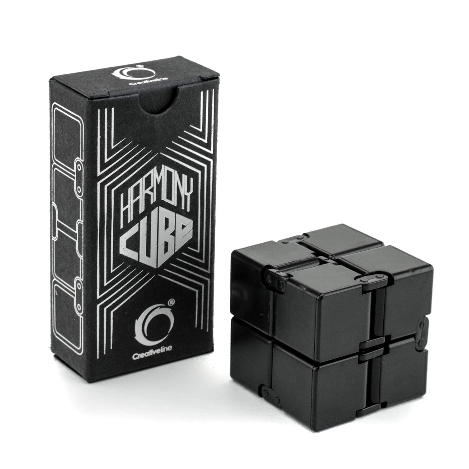 CreativeLine Harmony Cube - Calming Toy to Relieve Stress, Anxiety & Kill Time, Magic Mini Gadget Ideal for Office, Travel & Classroom, Therapy for All Fingers & Hands Adults, Teens & Kids
