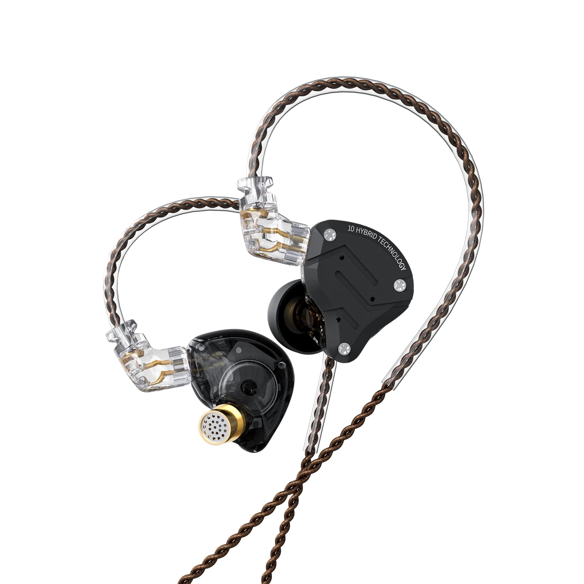Sponsored Ad – KZ ZS10Pro in Ear Monitor, 4BA 1DD KZ Headphone Multi Driver in Ear Earphone IEM, on Stage HiFi Monitor for Singer Guitarist Drummer (Without Microphone, Matte Black)