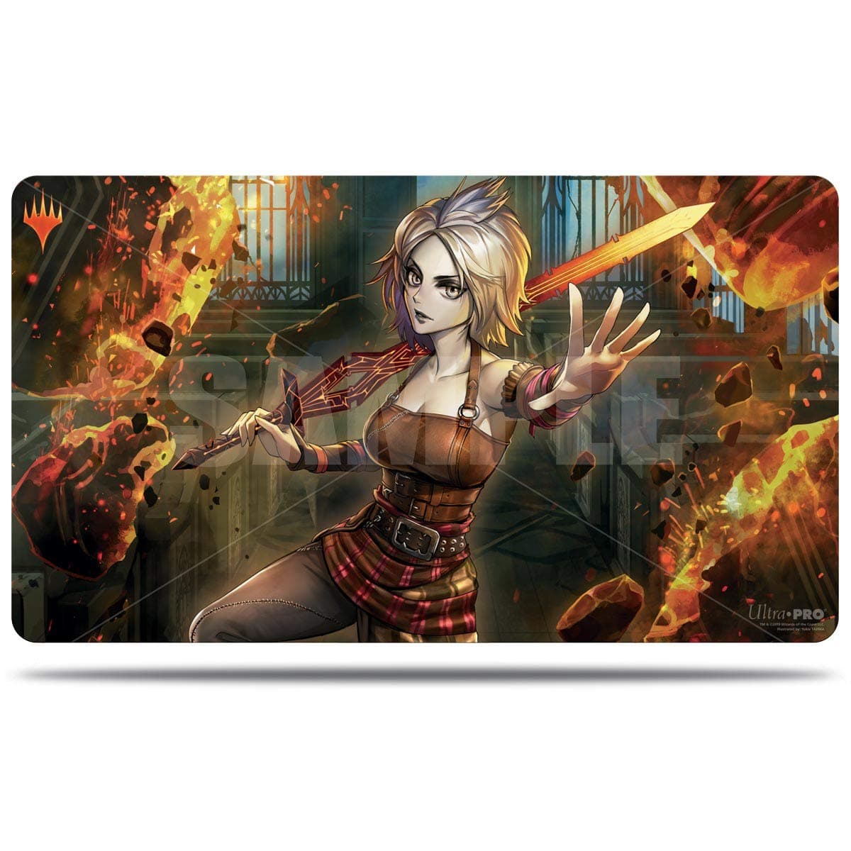 MTG War of The Spark Japanese Alternative Art Nahiri Storm of Stone Ultra Pro Printed Art Magic The Gathering Card Game Playmat