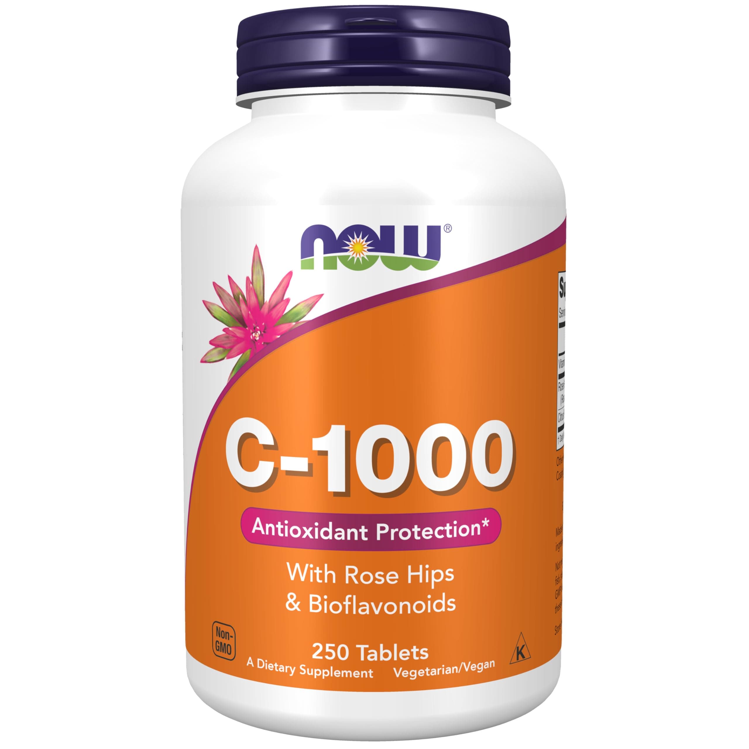 Foods Vitamin C 1000 With Rose Hips And Bioflavonoids 250 Tablets