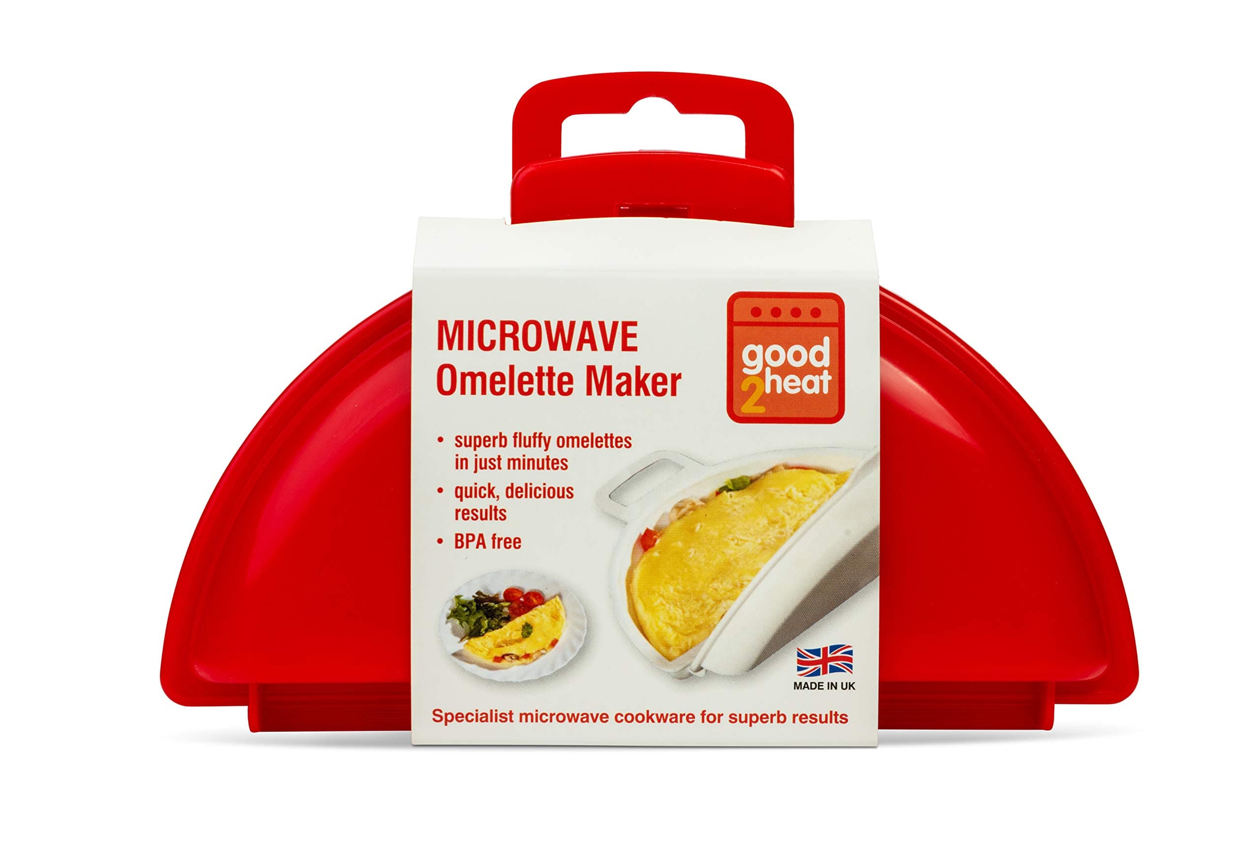 4035 Microwave 2 Egg Omelette Maker - Red , 18 x 4 x 12 cm