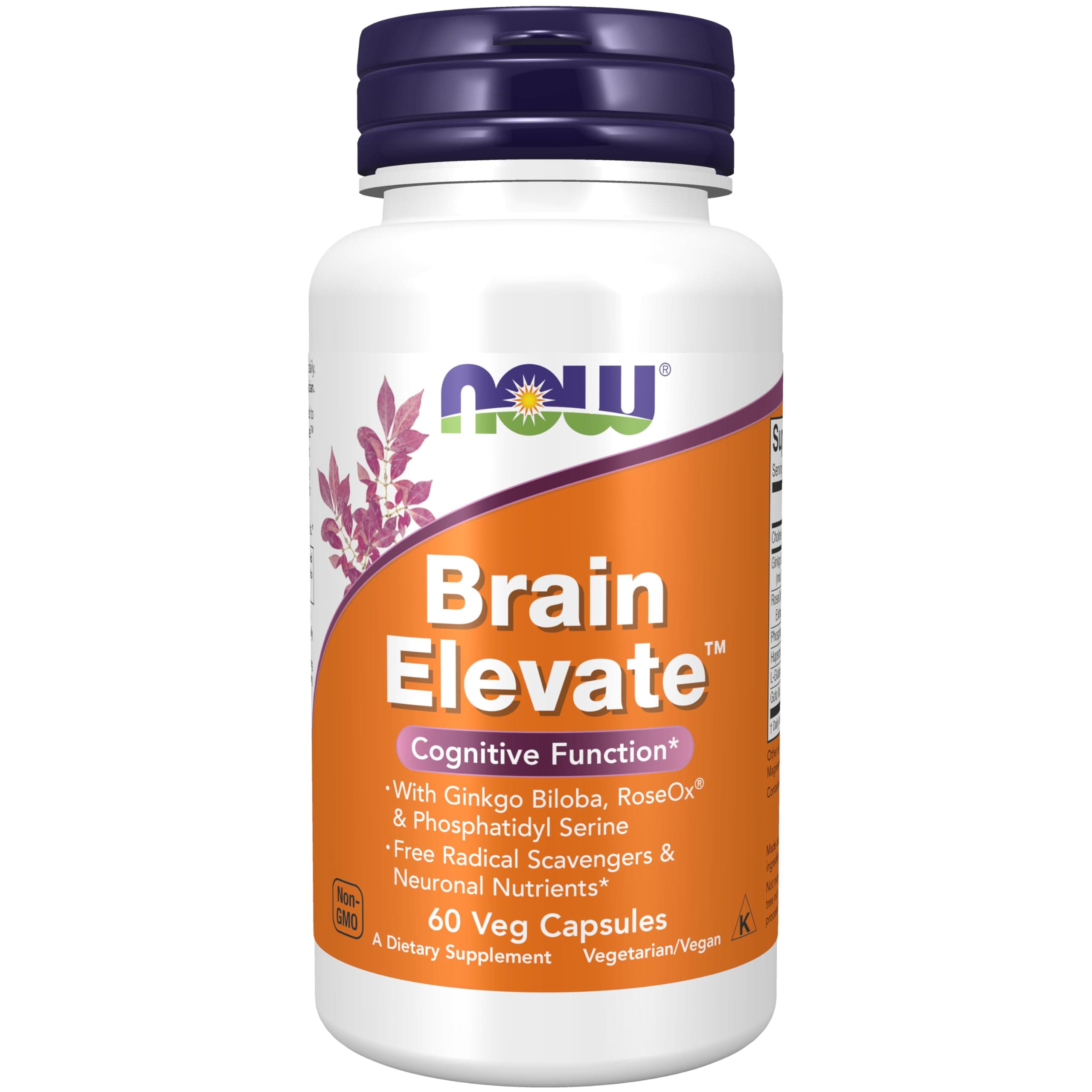 NOW Foods Brain Elevate Formula (60 Vcaps)