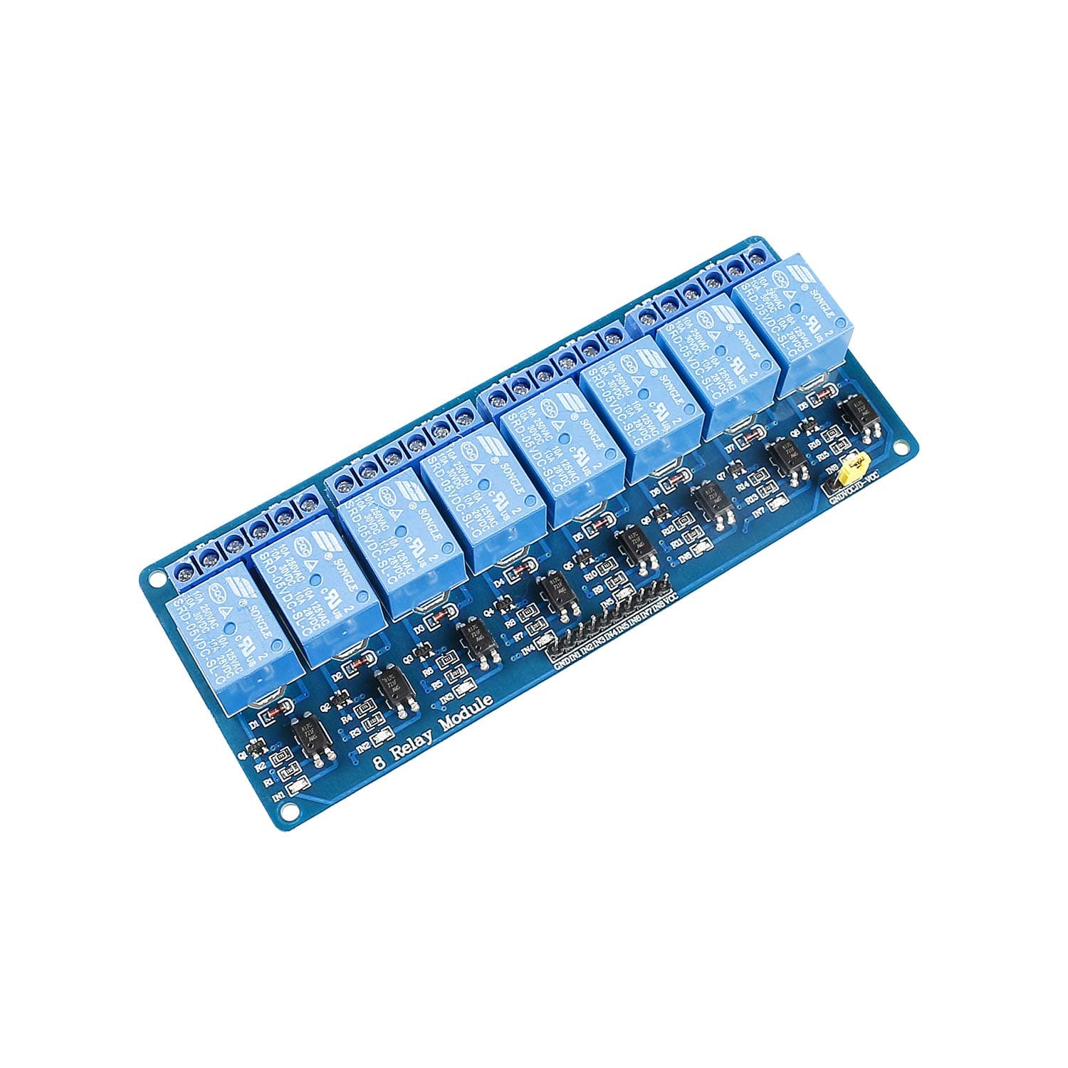 SunFounder 5V 8 Channel Relay Shield Module for Arduino R3 2560 1280 ARM PIC AVR STM32 Raspberry Pi 3, 2 Model B & B+