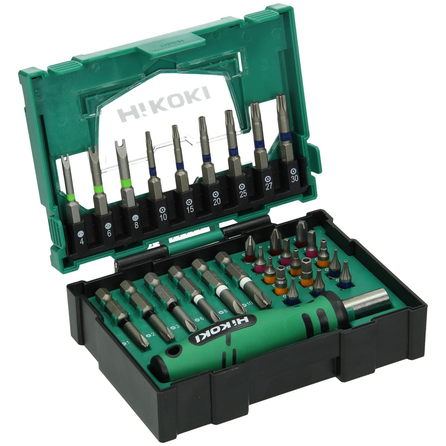 Hikoki 400.300.23 Stackable Accessory Security Bit Set (31-Piece)