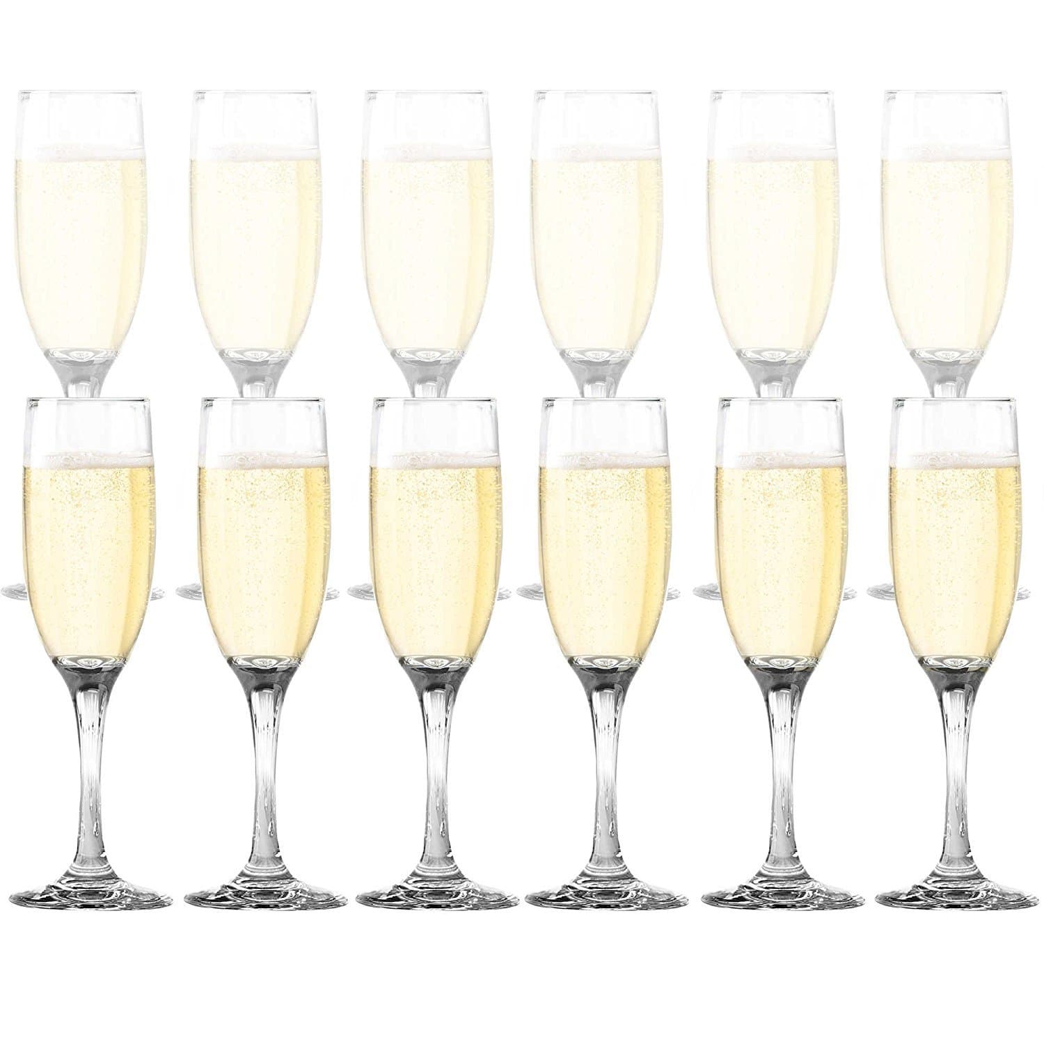 Dailyware Toasting Flutes (Set of 12), Elegant Style Glasses, Perfect for Special Occassions (2)