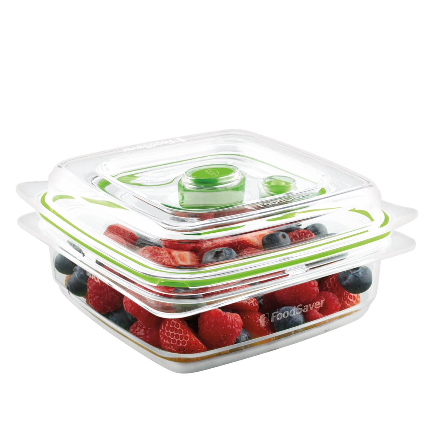 FoodSaver Vacuum Sealed Fresh Container 3-Cup, Crack/Shatter/Odor/Stain Resistant, BPA Free