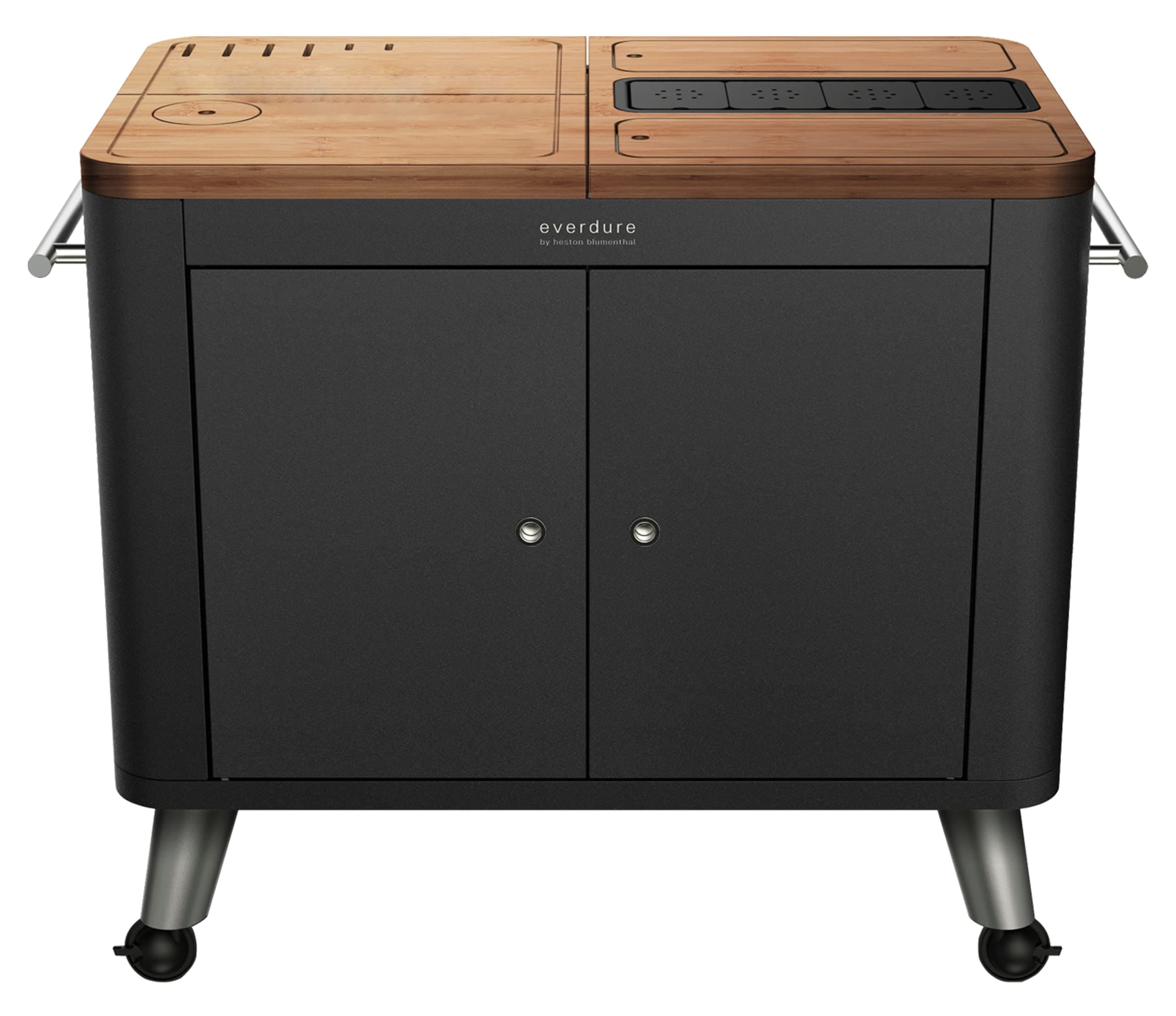 Everdure by Heston Blumenthal Mobile Prep Kitchen Graphite, 40-Inch, HBPK