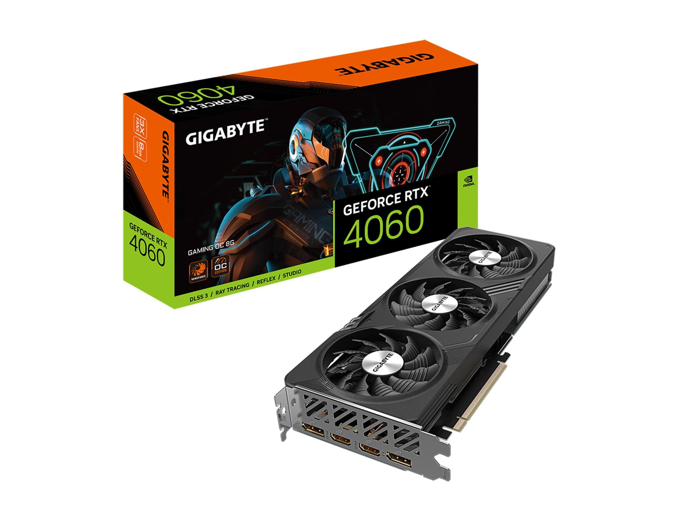GeForce RTX 4060 Gaming OC 8G Graphics Card, 3X WINDFORCE Fans, 8GB 128-bit GDDR6, GV-N4060GAMING OC-8GD Video Card