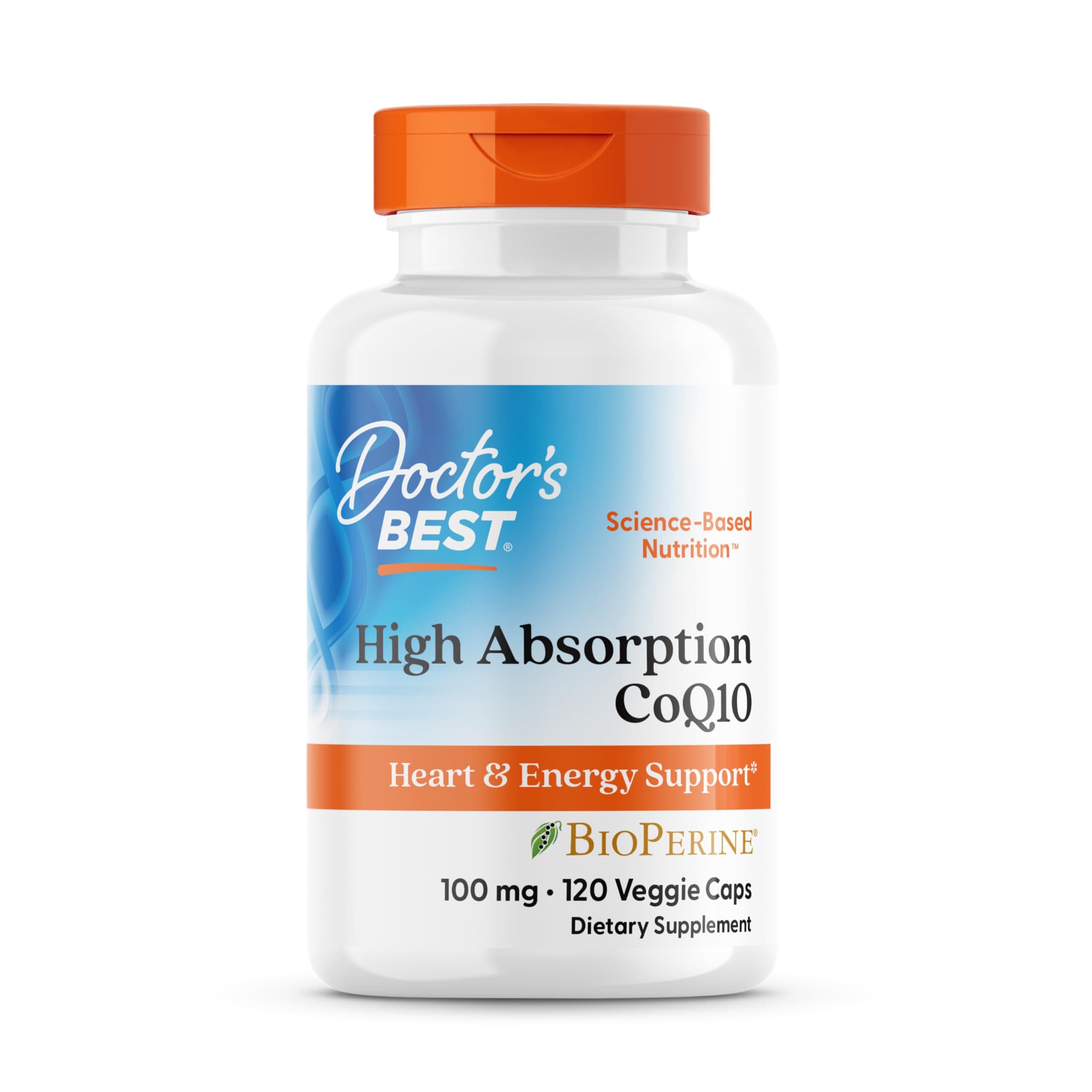 High Absorption CoQ10 with Bioperine, 100 mg (120 Veggie Caps)