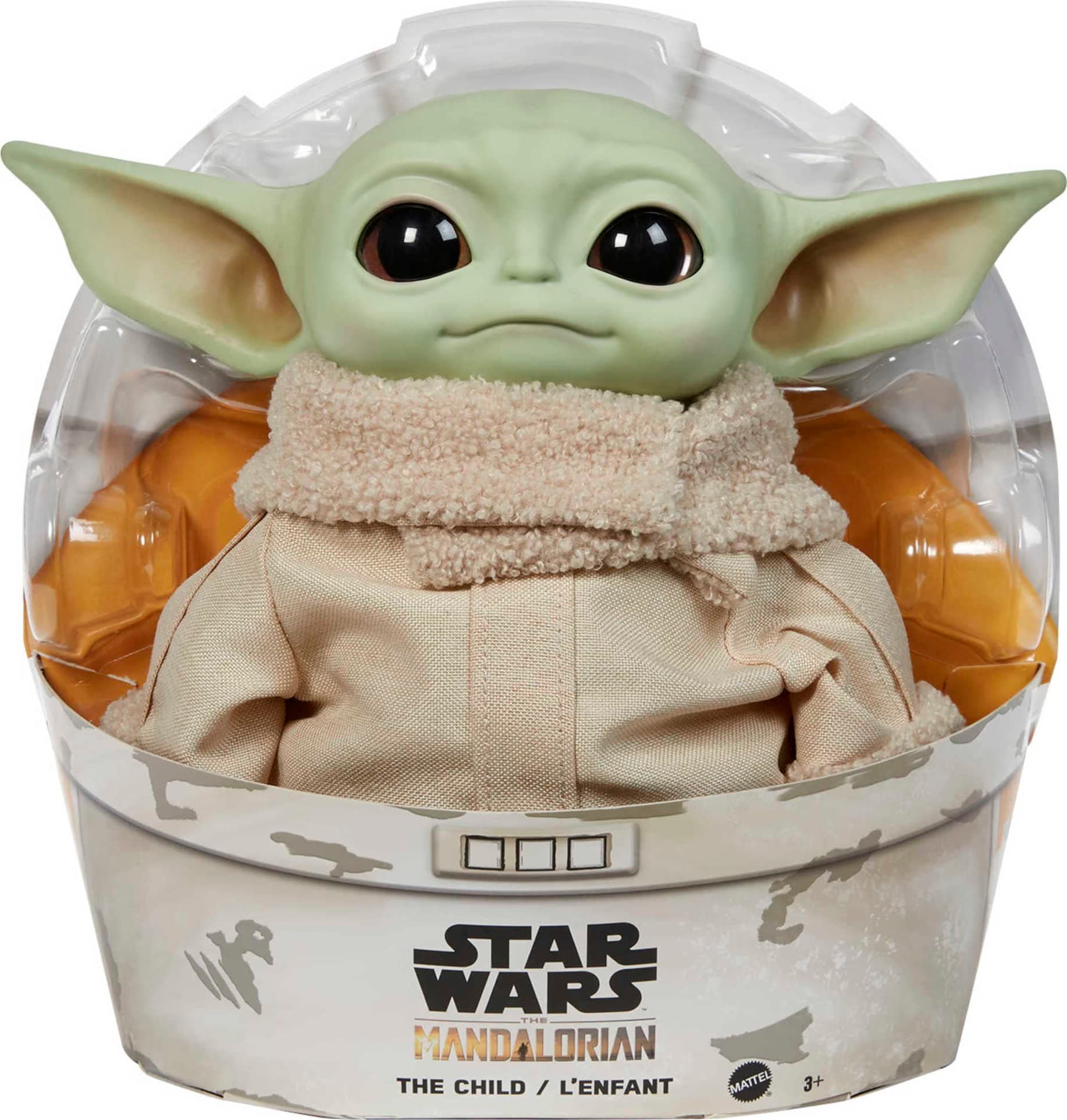 - Baby Yoda Star Wars The Child Plush Toy, 11-Inch Soft Figure From The Mandalorian