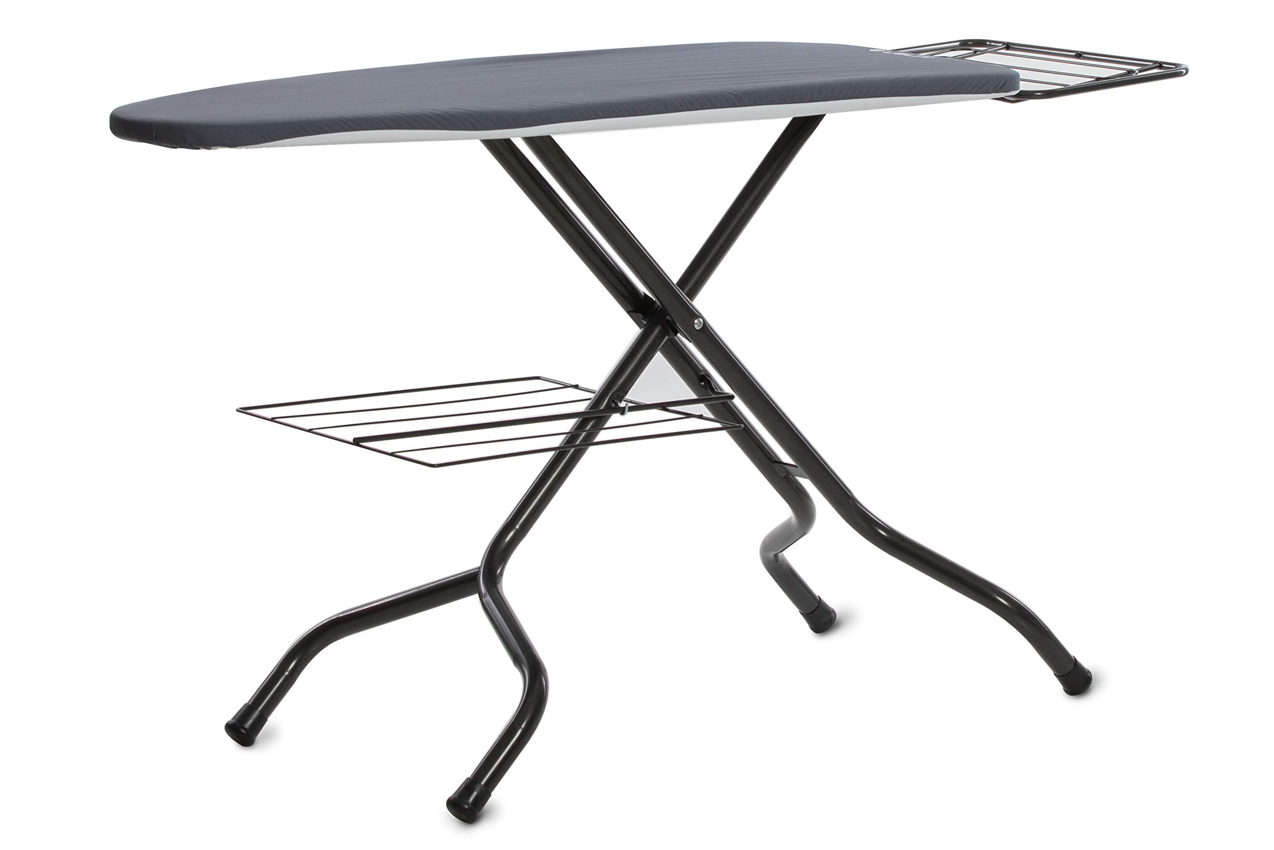 LELIT Linda PA160, Extra-Wide Ironing Board with Adjustable heigh, Boiler Support and Linen Carrier, Painted Metal, 120x45.5 cm