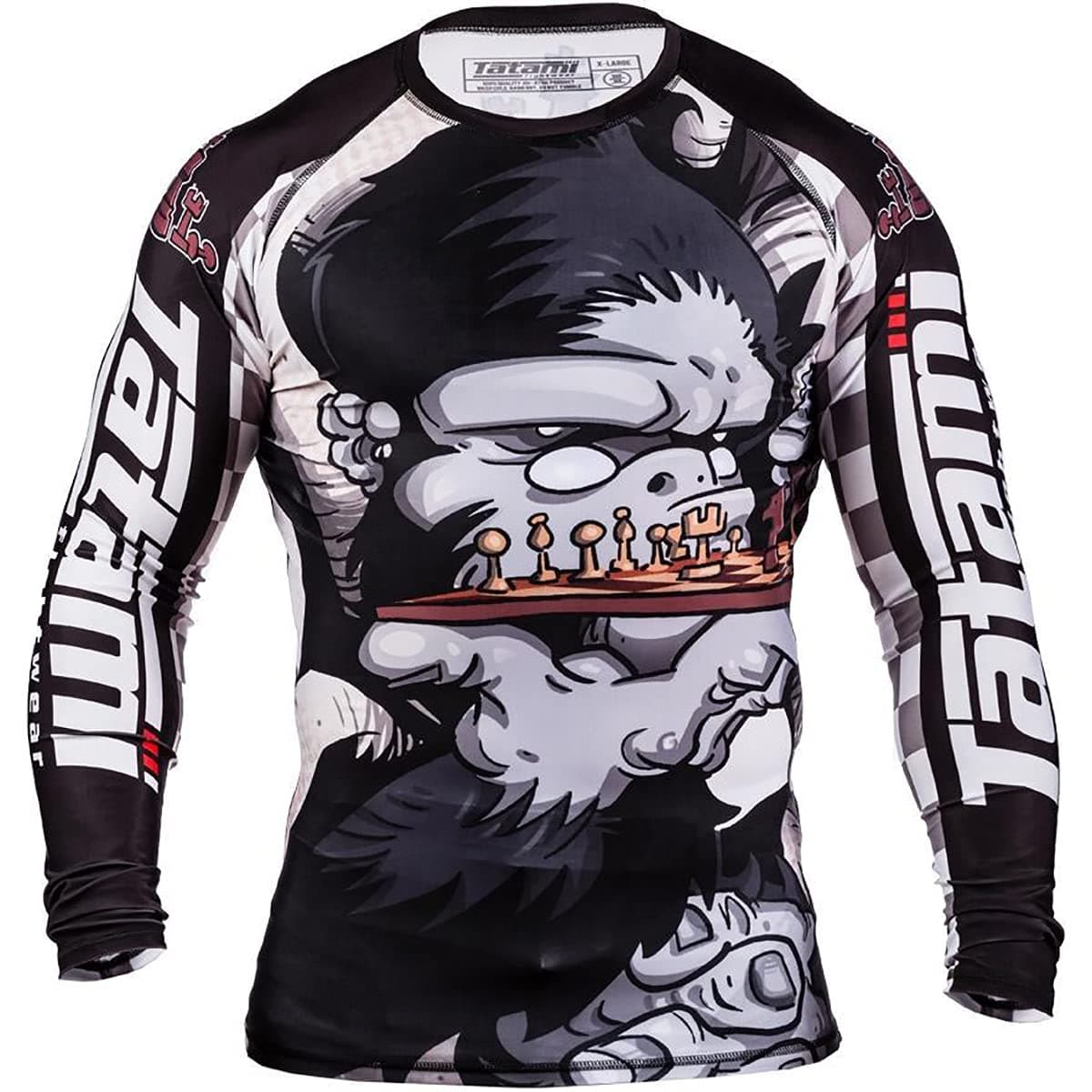 Tatami Fightwear Chess Gorilla Long Sleeve Rashguard - Large