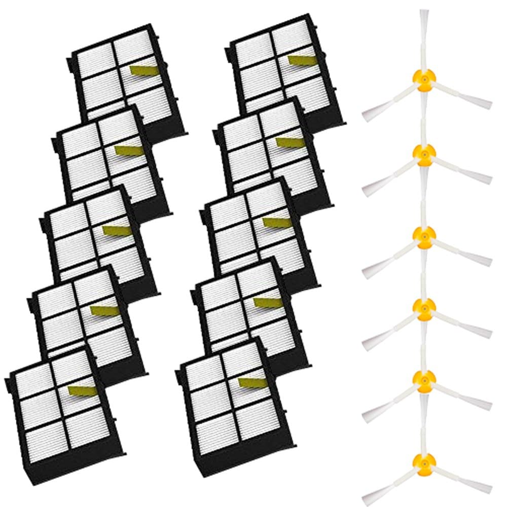 Main Side Brushes and Filters Replacement Parts for iRobot Roomba J Series i7+ J7+ Combo Robotic Vacuum Cleaner Accessories