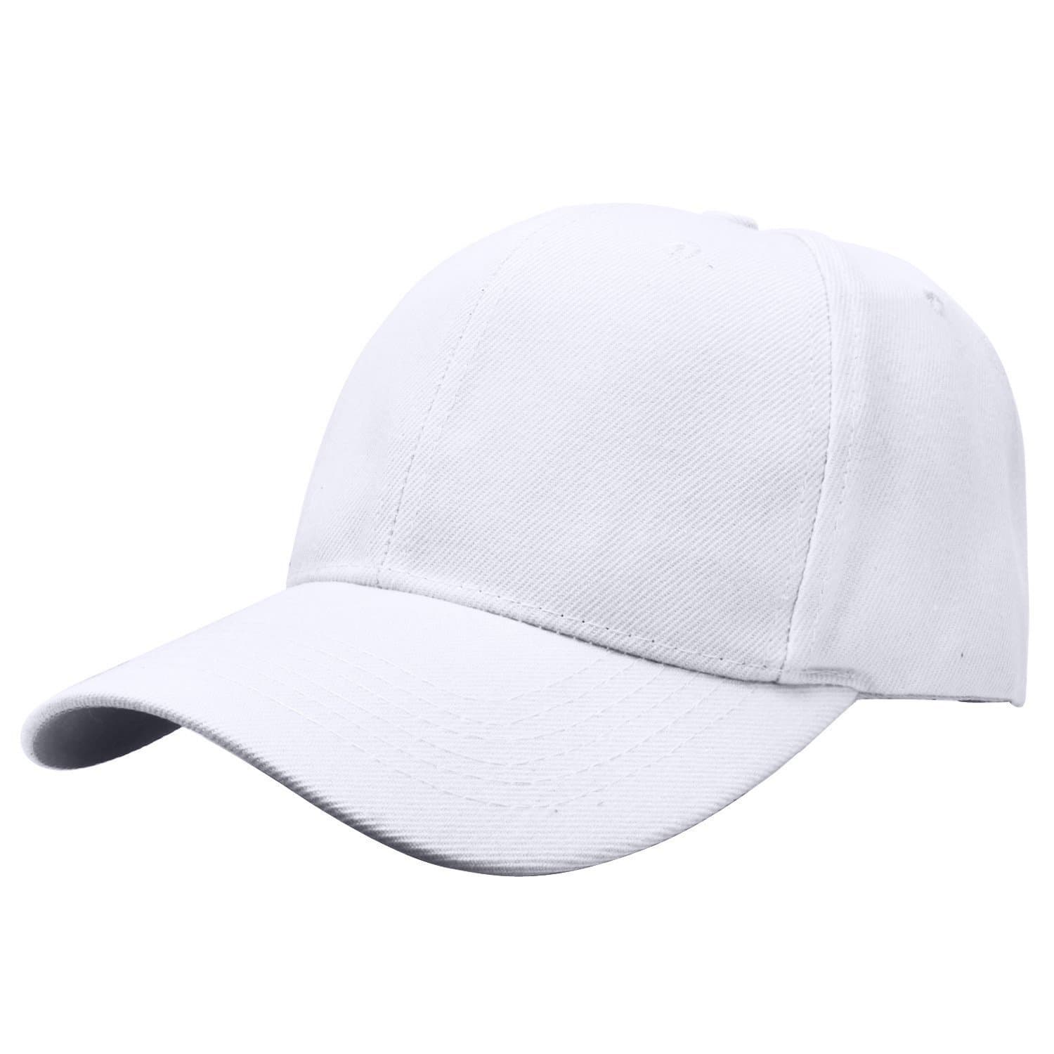 Adult Plain Baseball Cap Hat Classic Adjustable Size for All Seasons