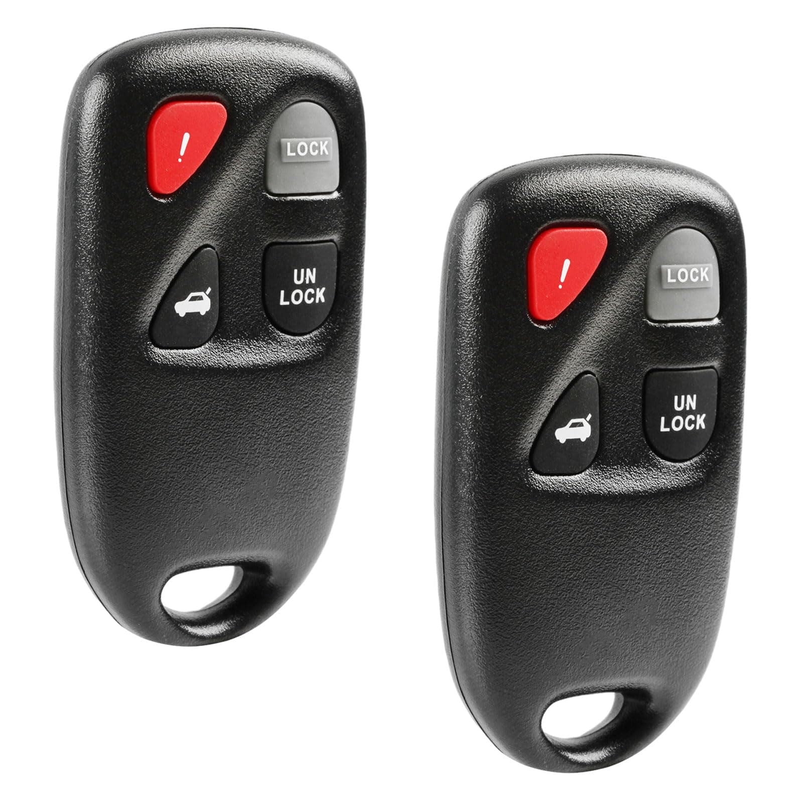 Car Key Fob Keyless Entry Remote fits Mazda 6 2003 2004 2005 (KPU41805, 41805, 4238A-12076), Set of 2