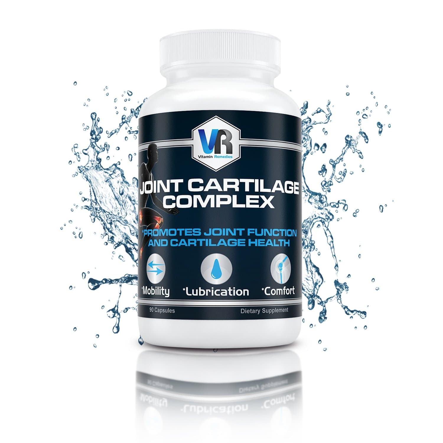 Vitamin Remedies - Joint Supplement Contains Glucosamine, MSM, Ginger, Hyaluronic Acid, Boswellia, and Horsetail - Pharmaceutical Grade - 3 Small Capsules Daily (90 Count)