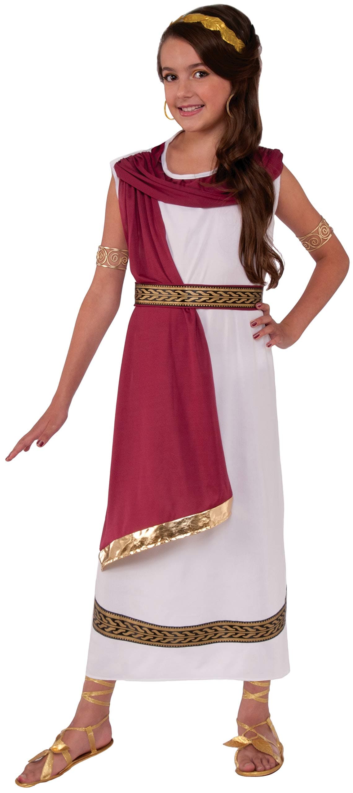 Greek Goddess Costume for Kids, Girl's Large