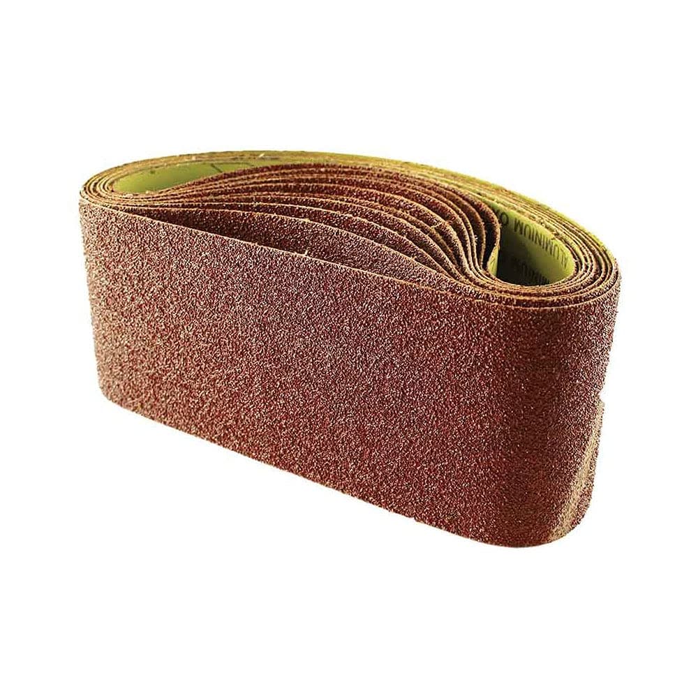 Abracs ABSB75533040 Aluminium Oxide Sanding Belt - 75mm x 533mm x 40grit - Pack contains 10 pieces