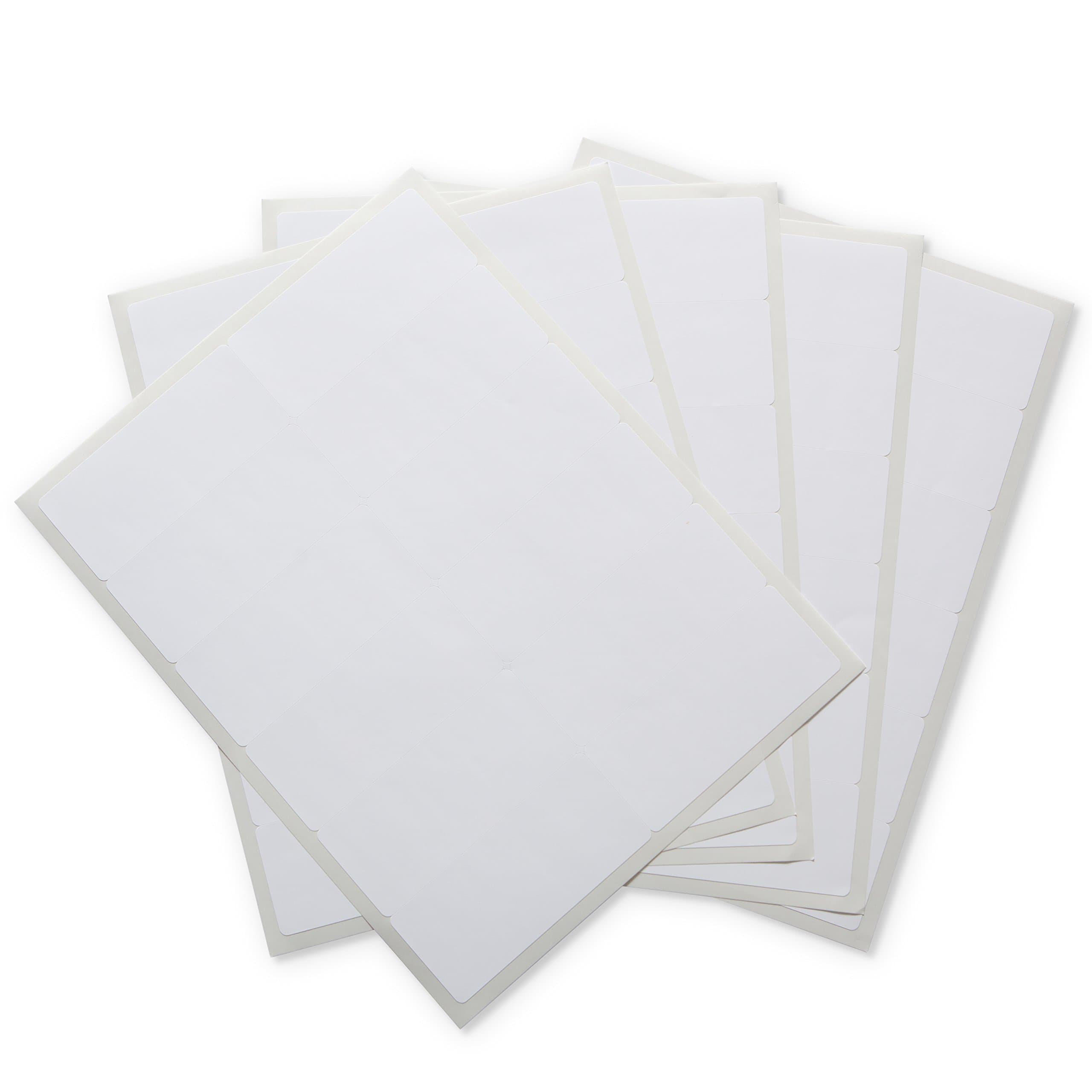 Waterproof Essential Oil Labels, 60 Rectangles, 4 x 1.75 Inches, Oil Proof, Highly Durable Blank Stickers