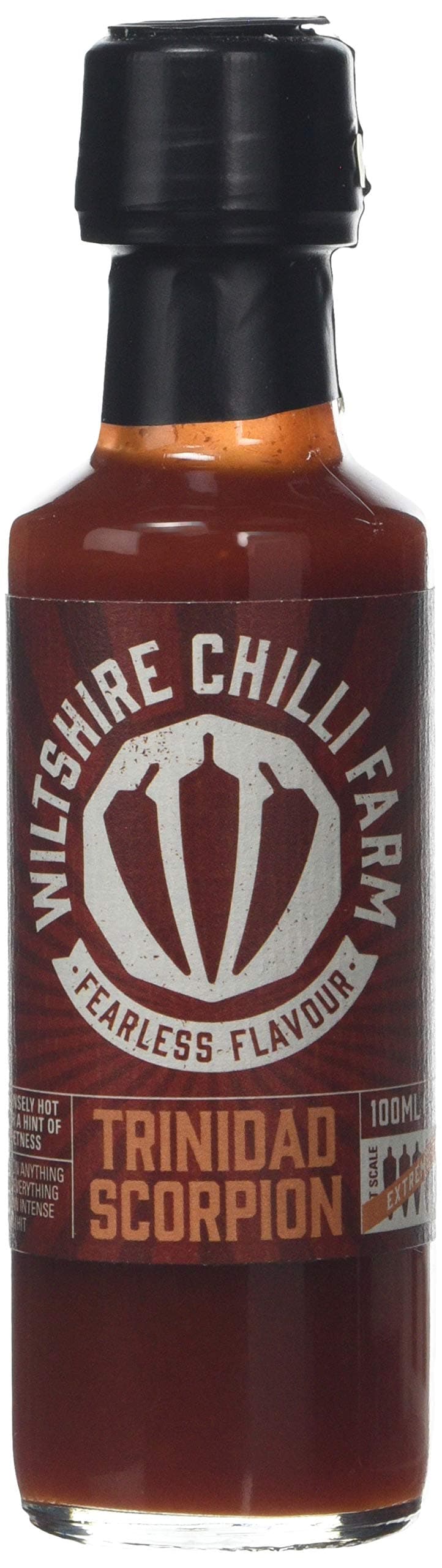 Wiltshire Chilli Farm Trinidad Scorpion Extreme Hot Chilli Sauce 100 Ml(Pack of 1)