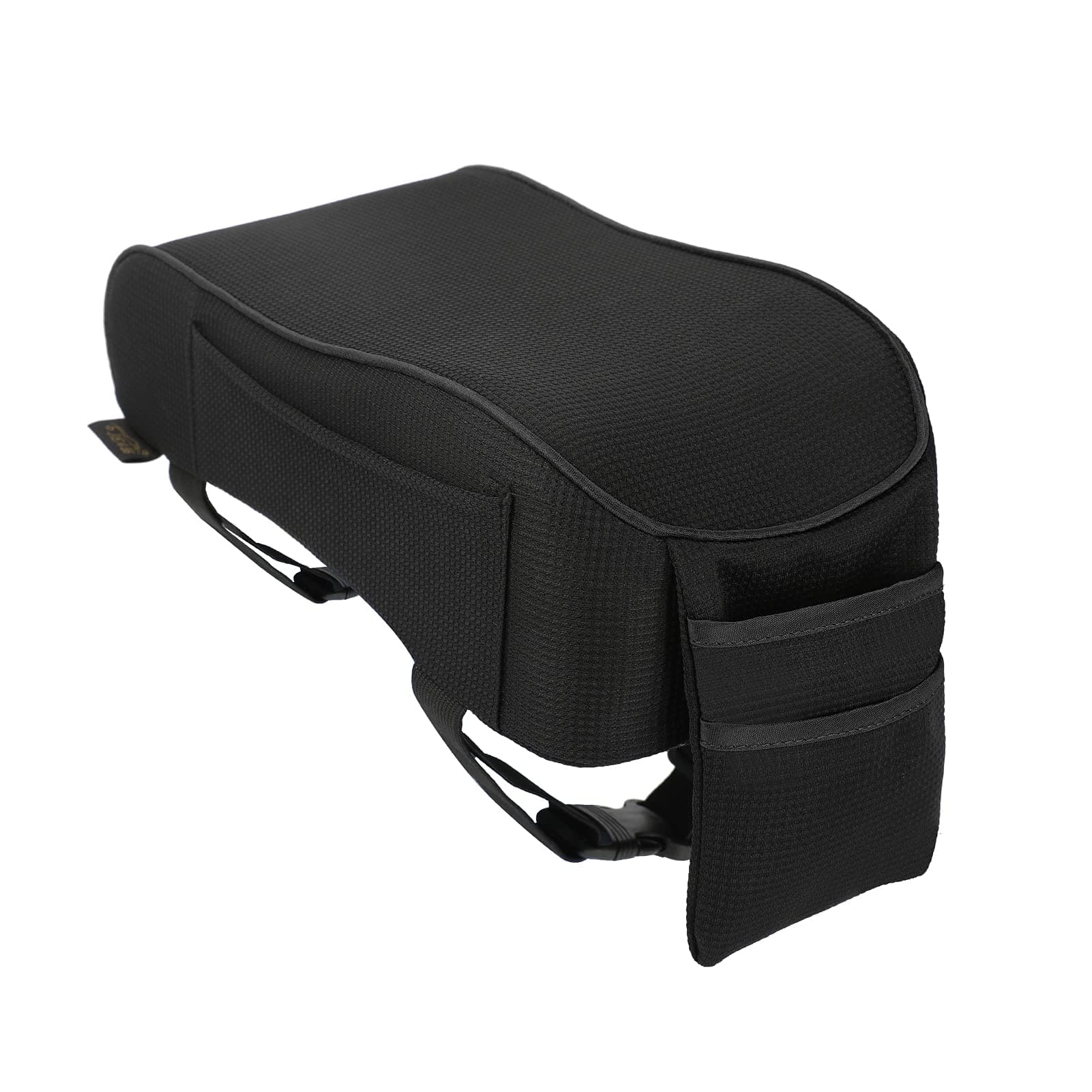 Car Armrest Cushion Memory Foam Car Armrest Cover Soft Breathable Car Armrest Center Consoles Cushion Universal Car Armrest Pad with Phone Holder Storage Bag for Most Vehicle, SUV, Truck, Car