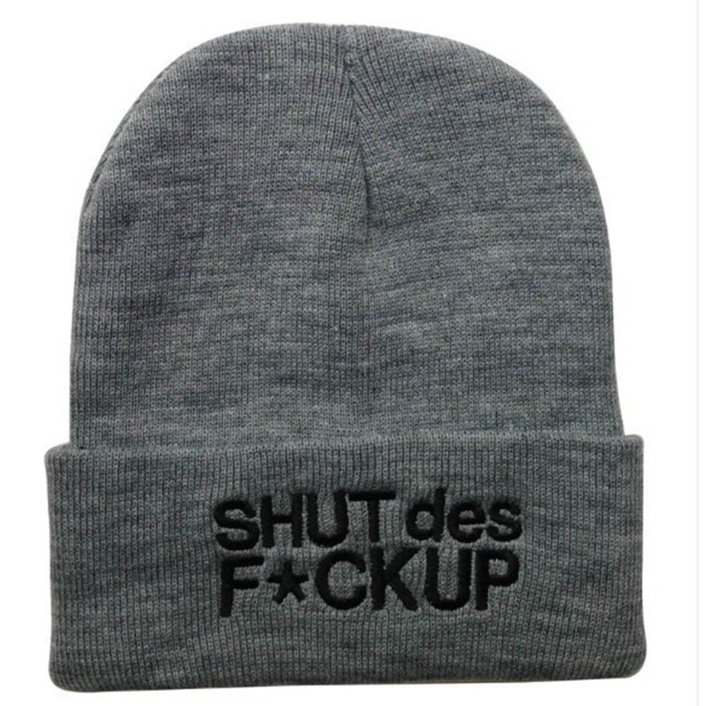 Shut DES Fckup Beanie Hat Gray