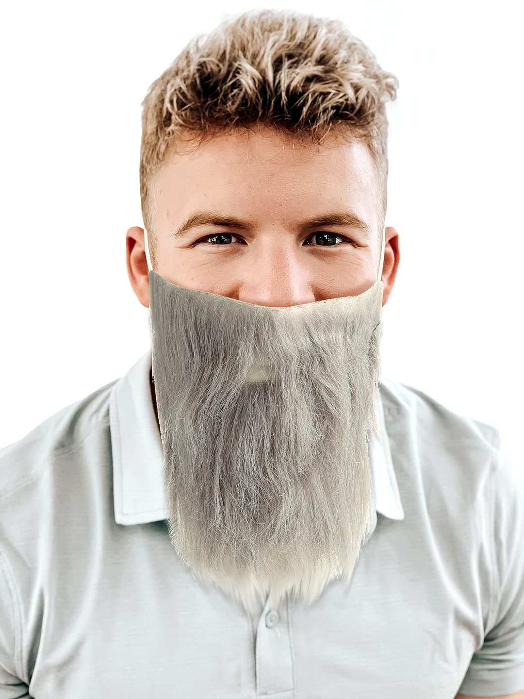 Fake Beard Grey For Halloween Christmas Parties Fancy Dress Up Costume Hair Accessory Outfit Novelty Joke