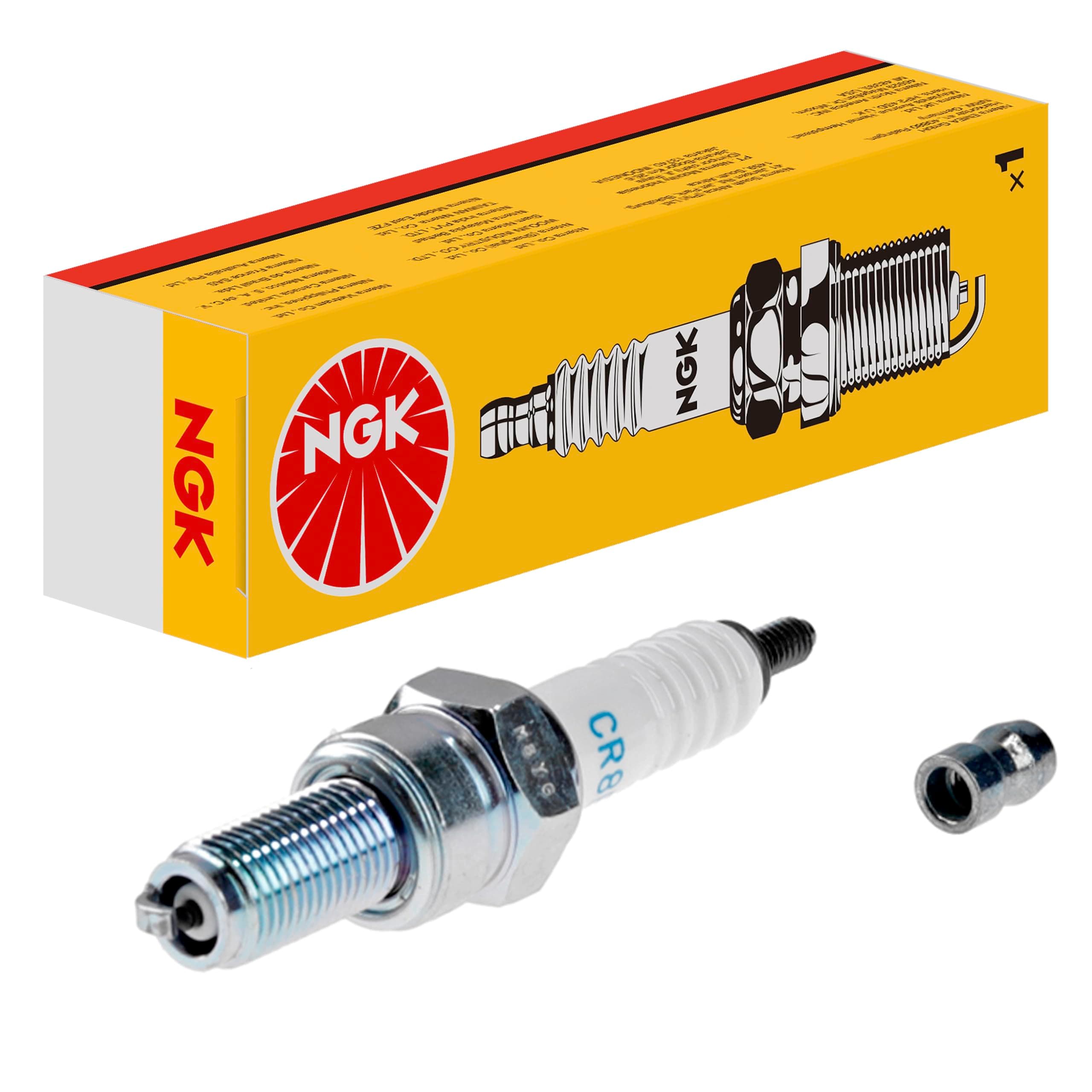 CR8E Spark Plug - White/silver