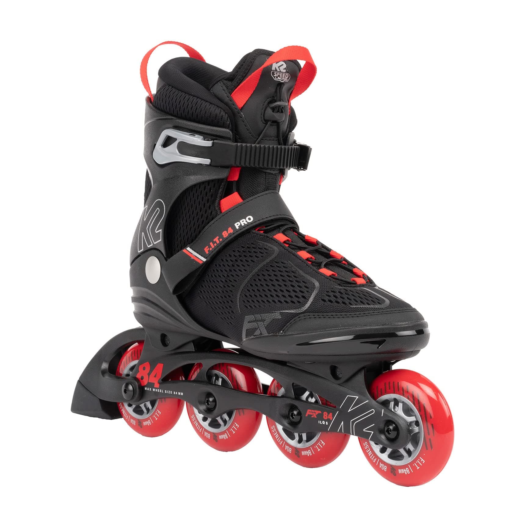 K2 F.I.T. 84 PRO 30G0515.1.1.075 Men's Inline Skates Black/Red