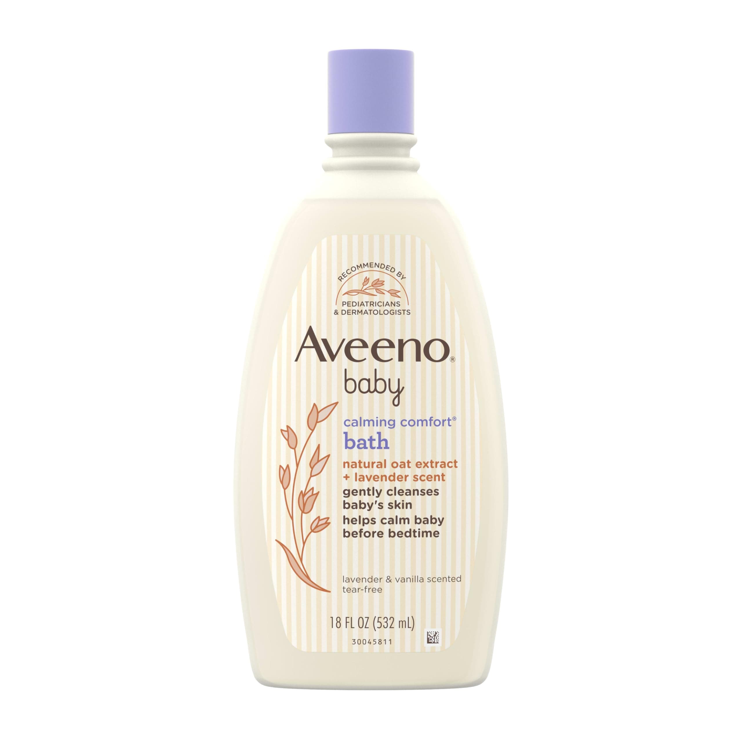 Aveeno Baby Calming Comfort Bath Lavender & Vanilla Lotion 18 Ounce
