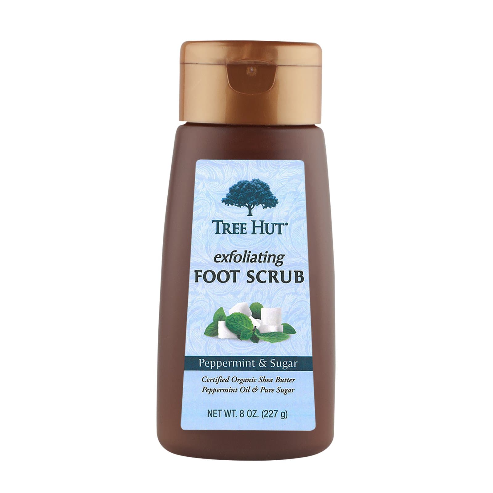 Tree Hut Exfoliating Foot Scrub, Peppermint and Sugar , 8-Ounce