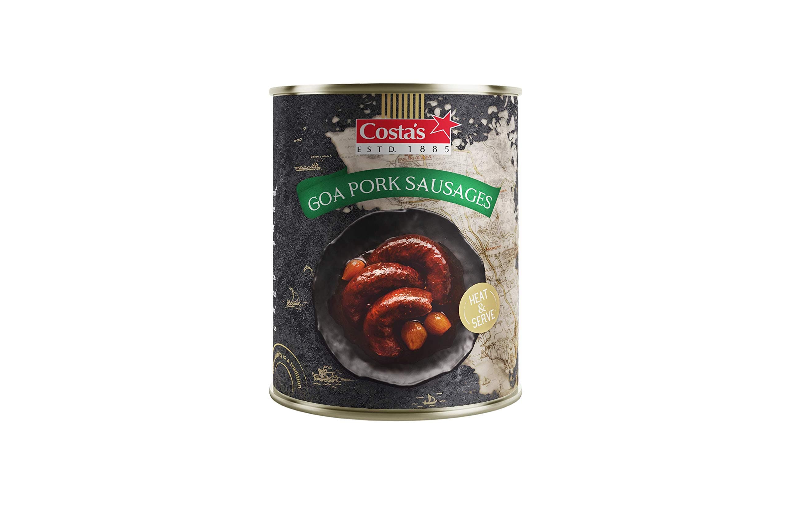 Costa's Goa Pork Sausages 320g (Pack of 2) Canned