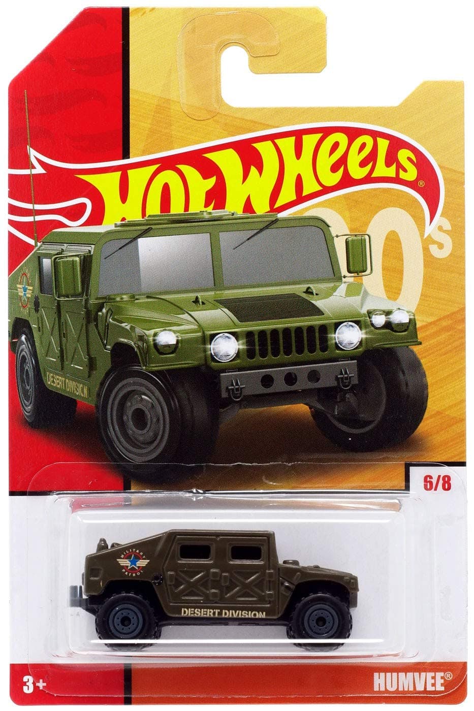 Hot Wheels 2019 Humvee 6/8 Throwback Series 90's