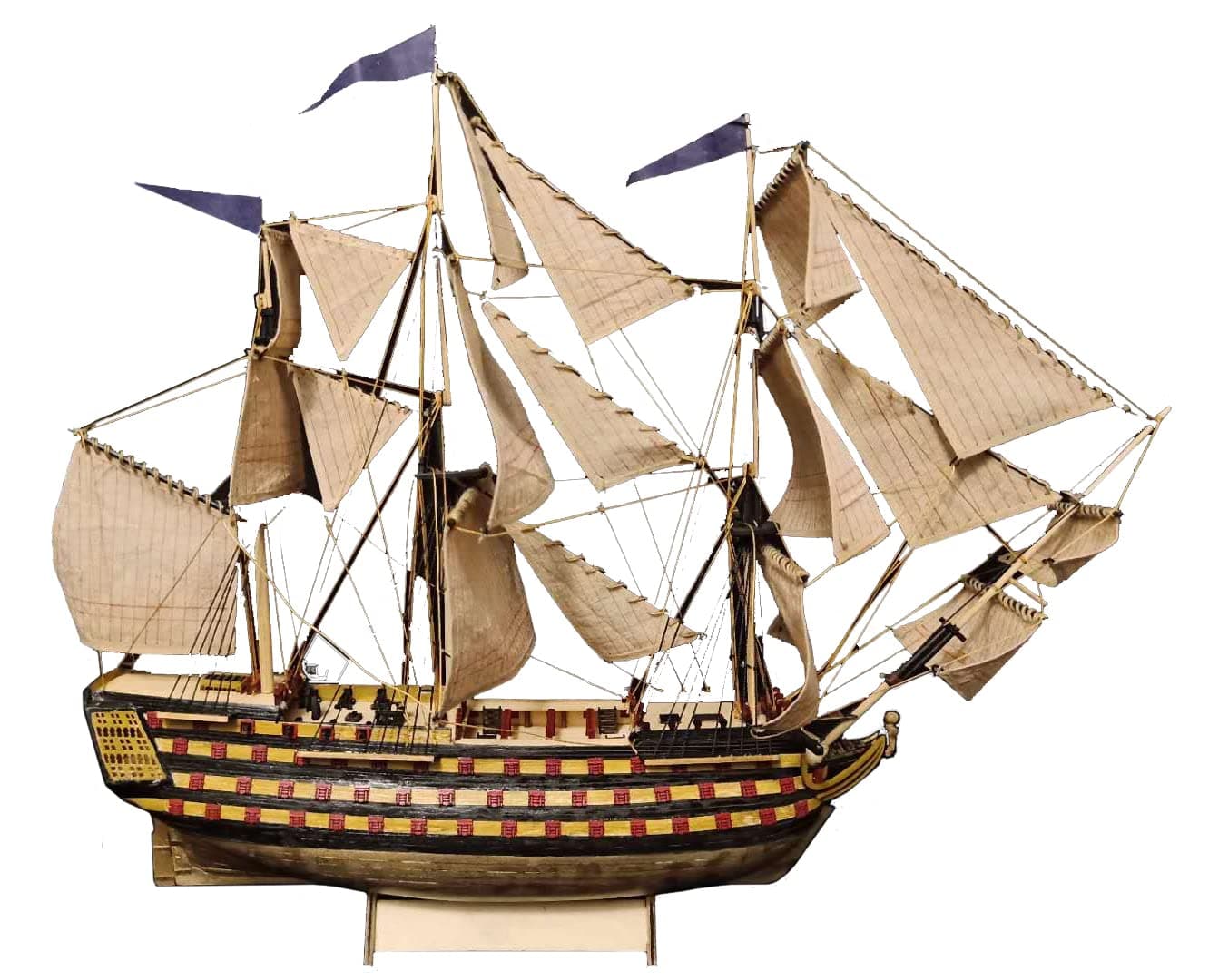 HMS Victory 3D Wooden Puzzle DIY Ship Craft Laser-Cut Model Kits to Build for Adults 1:200
