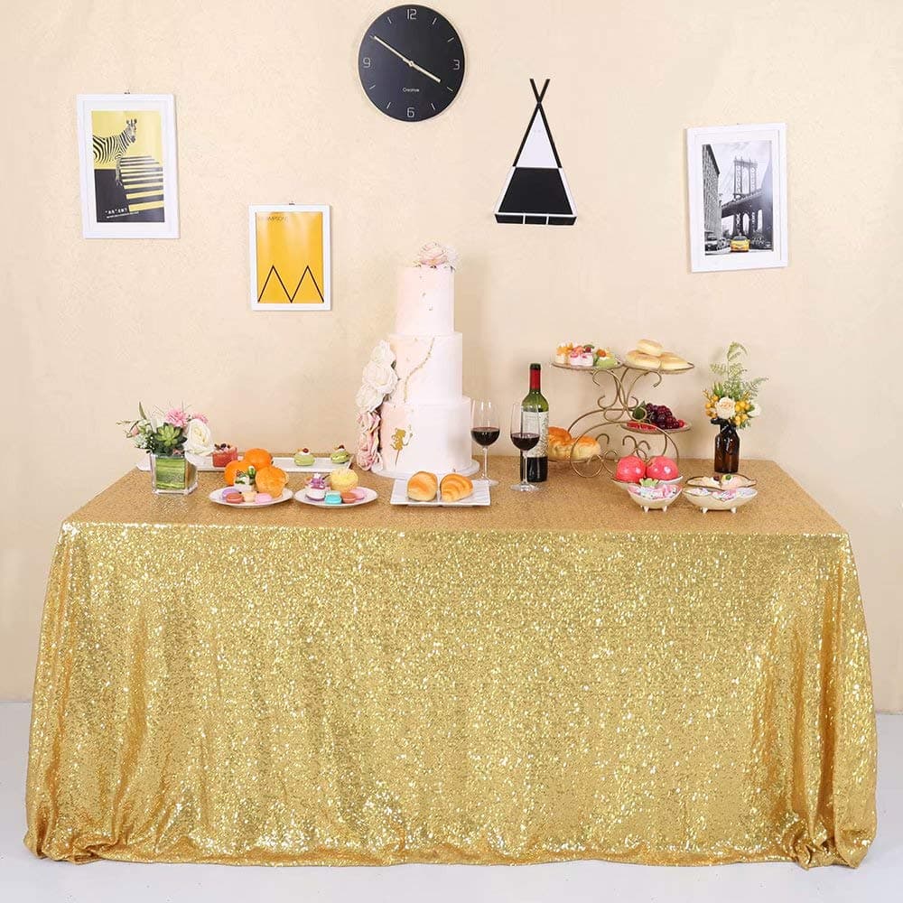 Gold Sequin Tablecloth