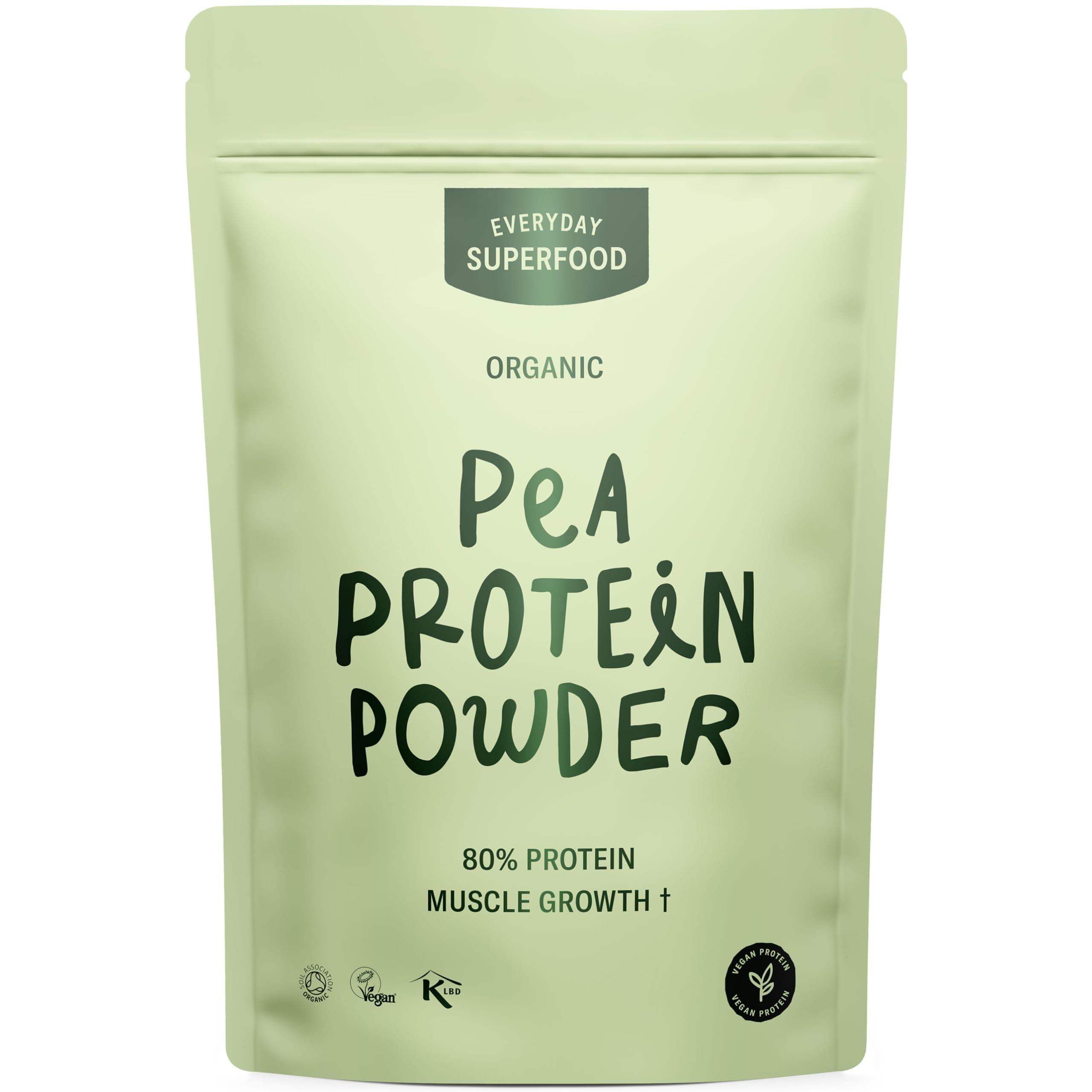 Organic Pea Protein Powder 900g | 84% Pea Protein | Lab-Tested for Heavy Metals | Unflavoured | Pre-Workout & Post-Workout | Vegan & Kosher