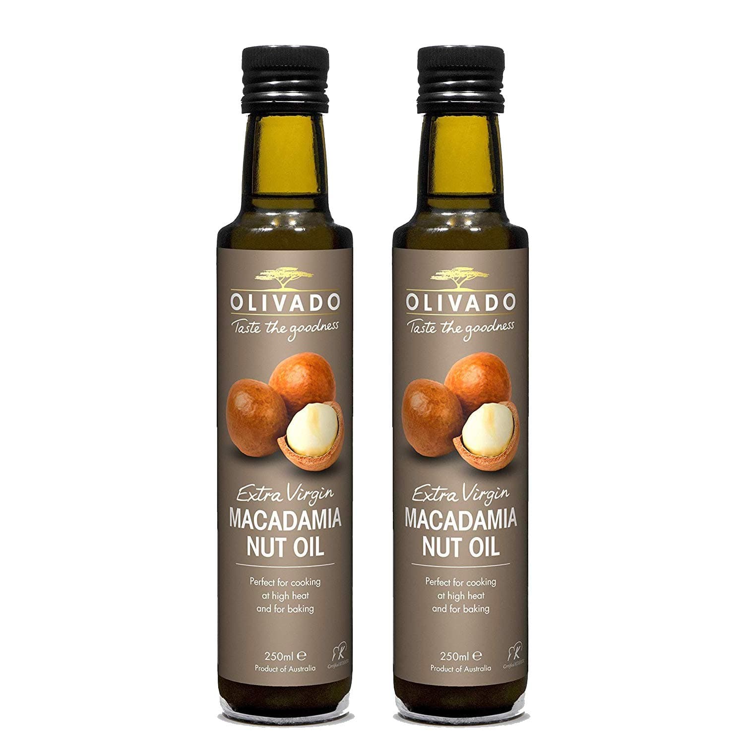 Olivado Macadamia Nut Oil, 8.5 fl oz (250 ml) x 2 Bottles