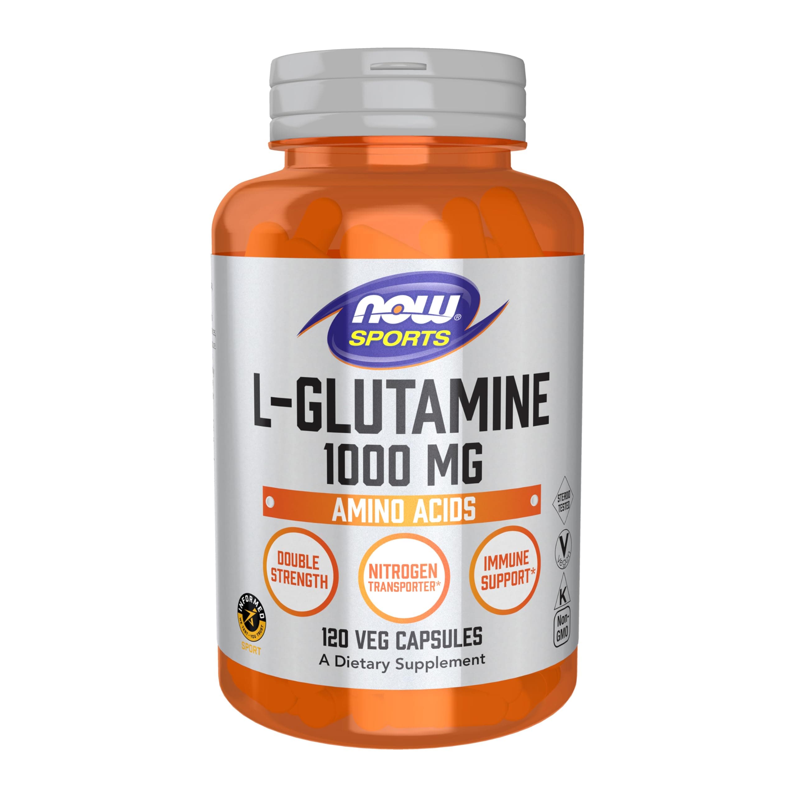 NOW Sports L-Glutamine 1000mg 120 vcaps