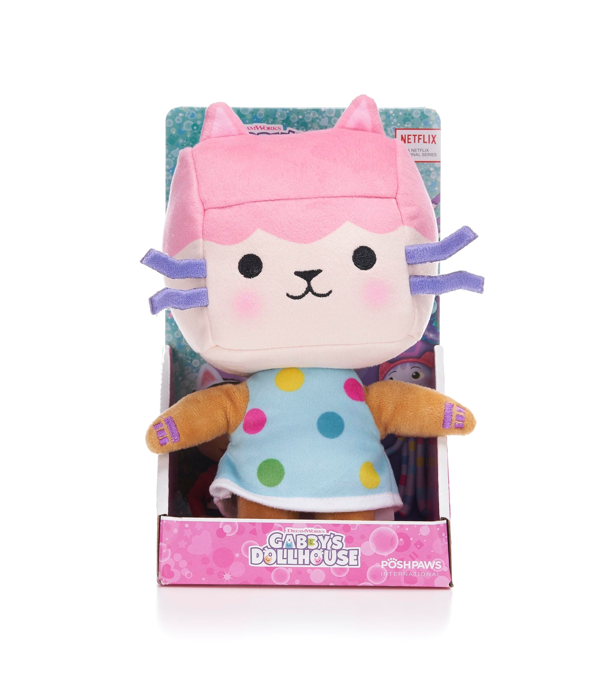 Gabby's Dollhouse 10" (25cm) Baby Box Cat Plush Soft Toy