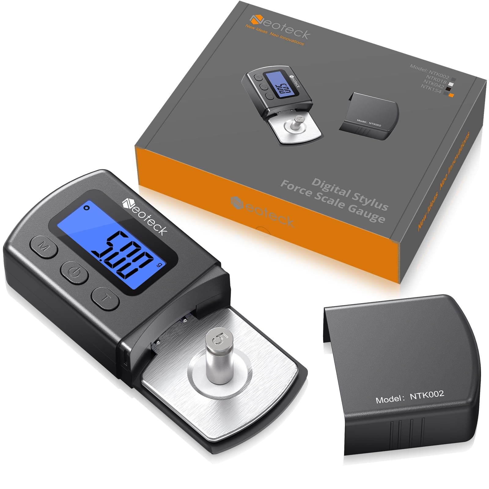 Neoteck Neoteck Digital Turntable Stylus Force Scale Gauge 0.01g Blue LCD Backlight for Tonearm Phono Cartridge