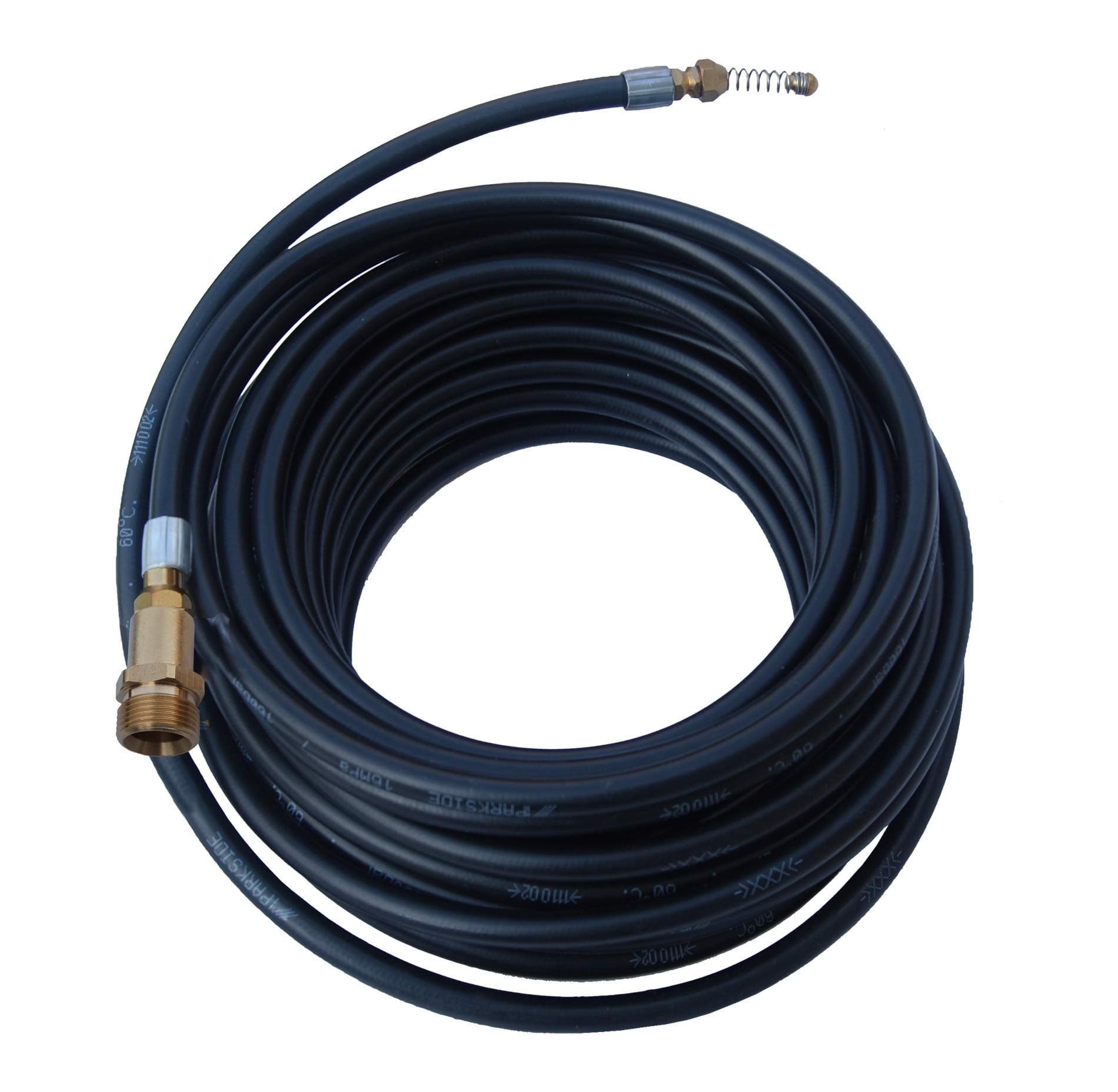 Aldi Work Zone Titanium + Pressure Washer Drain Cleaner Hose 15 Meter Long With Flexible Jet Nozzle