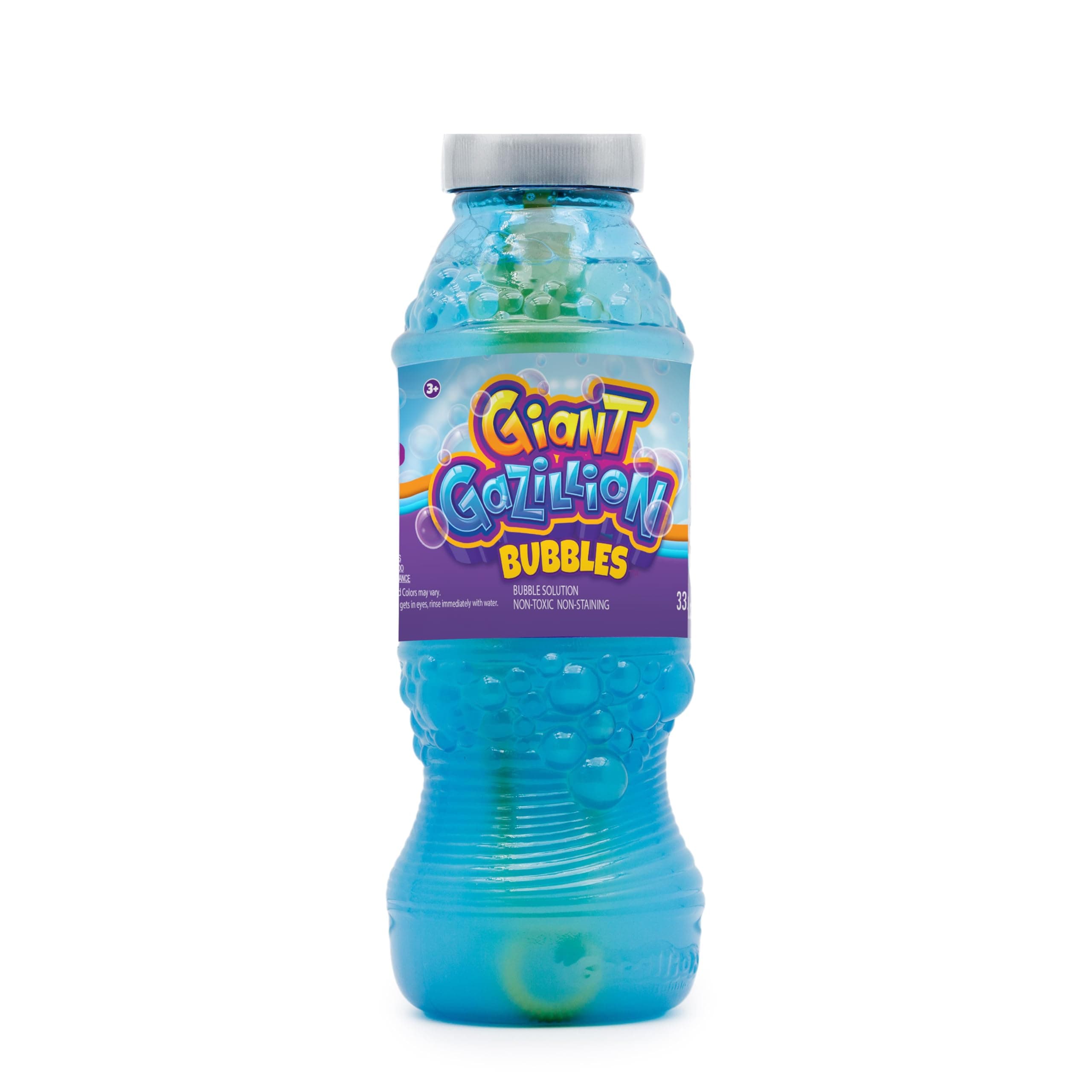 Giant Bubble Solution 1 L – Creates Huge, Extra‑Elastic Bubbles, Safe & Non‑Toxic, Includes 7‑in‑1 Bubble Wand, Outdoor Refill for Wands, Machines & Kids’ Party Fun Ages 3 +