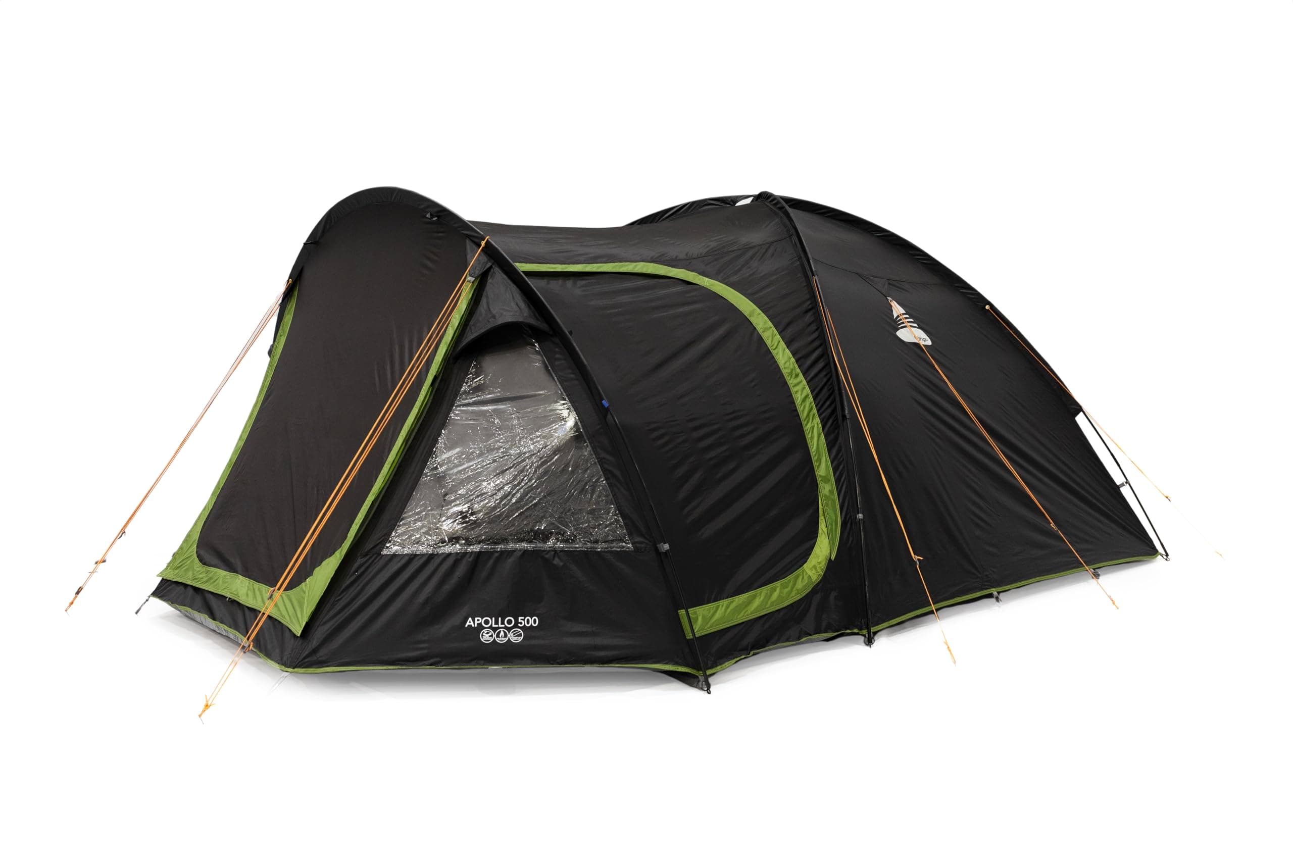Apollo 500 Family Tent for 5 People with Large Porch Living Area, Waterproof - Ideal Weekend Camping Tent