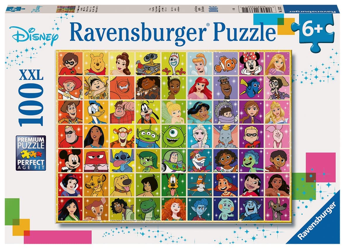 Disney Pixar Disney & Pixar Colour Palette Jigsaw Puzzles for Kids Age 6 Years Up - 100 Pieces XXL - Gifts for Children