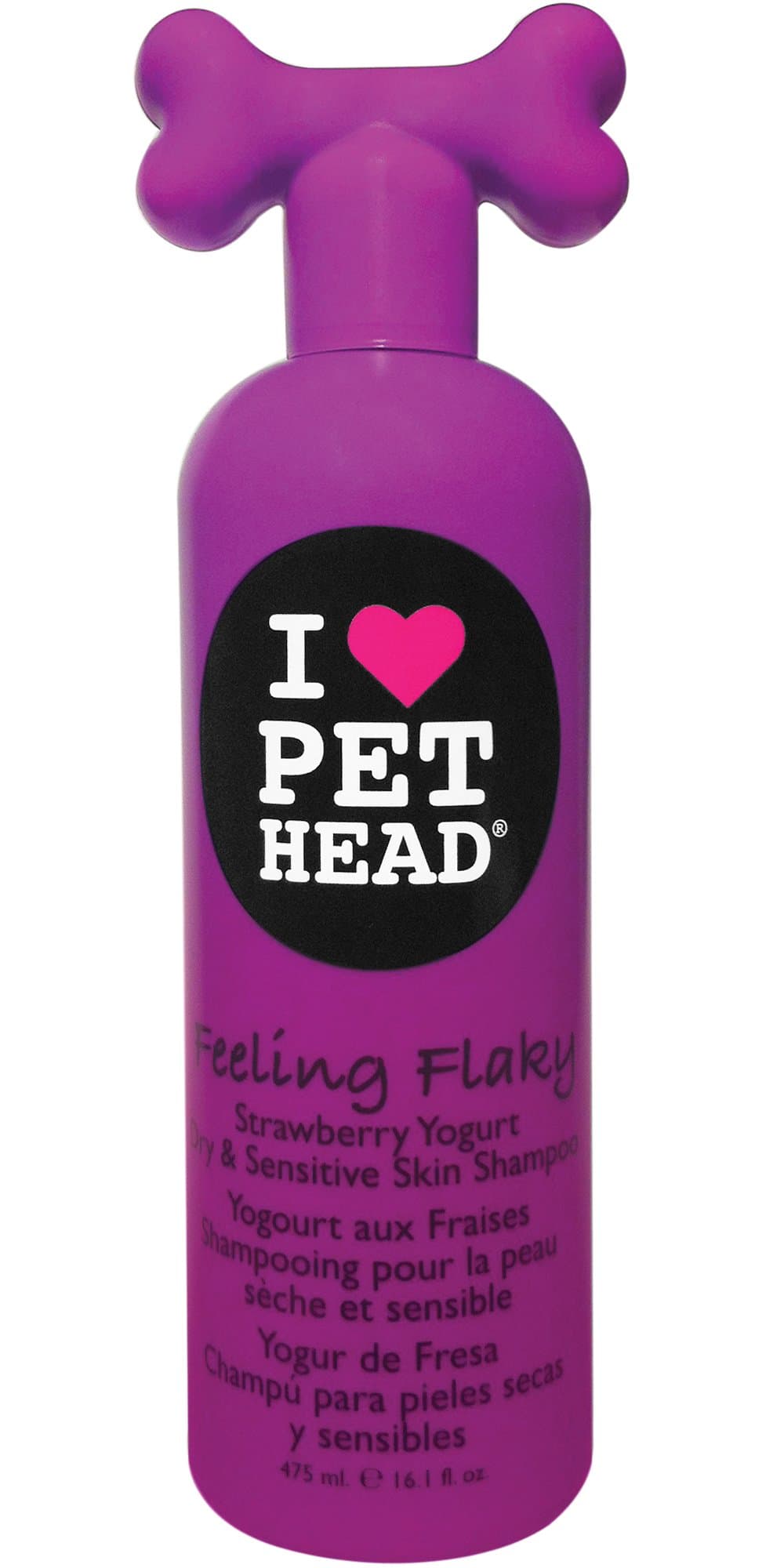 Pet Head Inc Feeling Flaky Sensitive Flaky Pet Shampoo 16.1 oz STRAWBERRY YOGURT - FEELING FLAKY