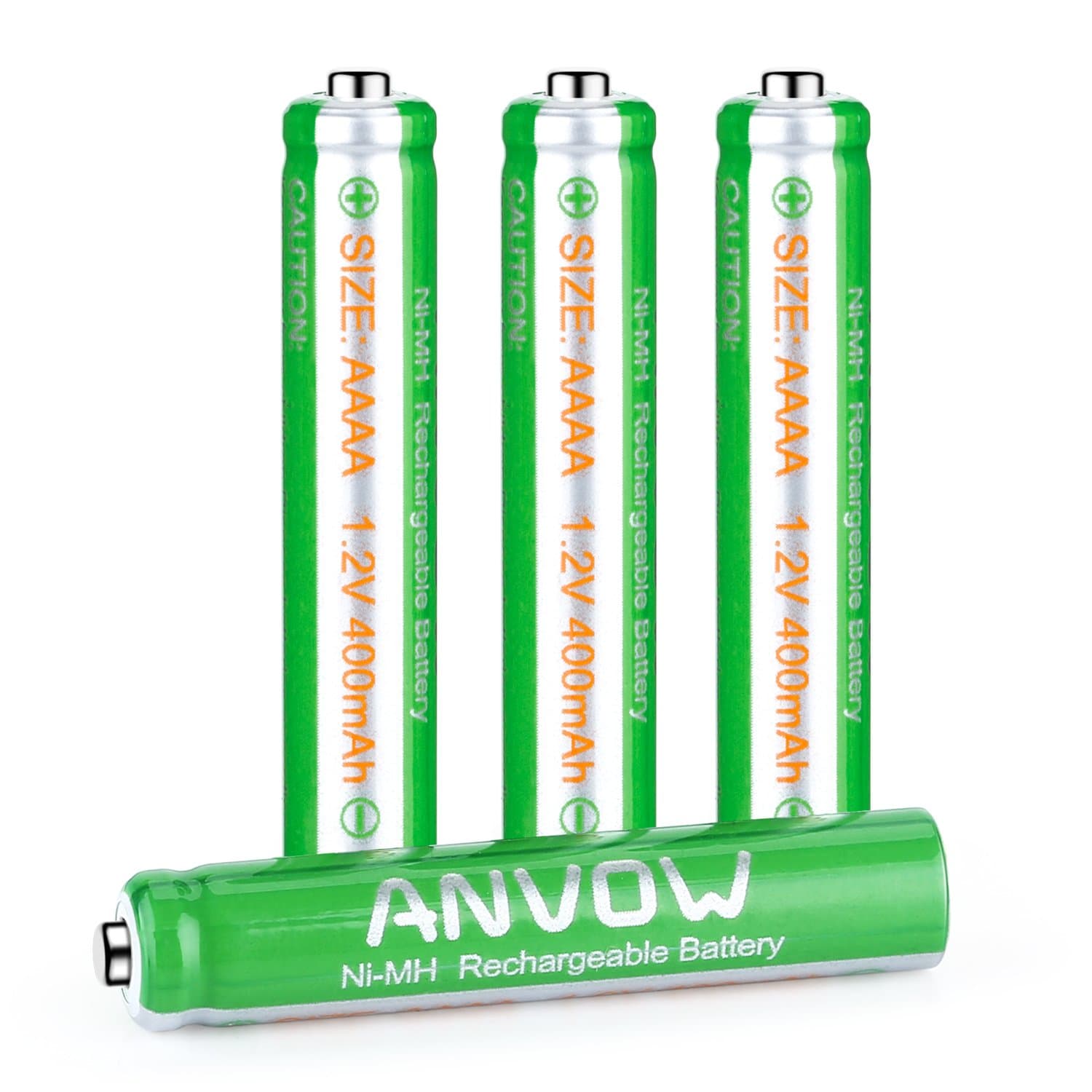 AAAA Batteries, Rechargeable AAAA Batteries for Surface Pen, Rechargeable AAAA Battery for Active Stylus, Ni-MH 1.2V 400mAh with Storage Box, 4 Count