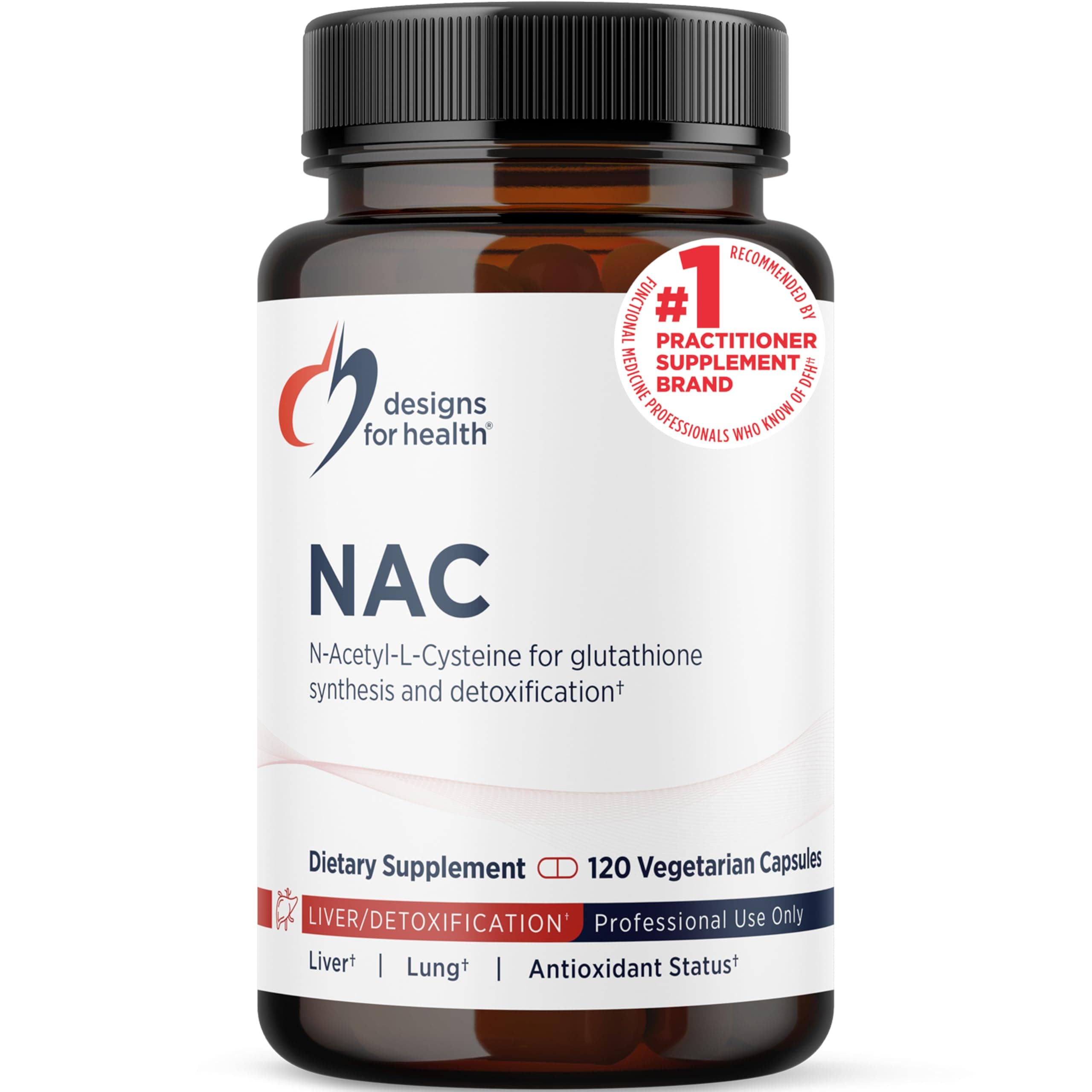 NAC - 900mg N-Acetyl-L-Cysteine, Antioxidant Glutathione Precursor - Detox + Workout Recovery Support - Non-GMO + Gluten Free Supplement (120 Capsules)